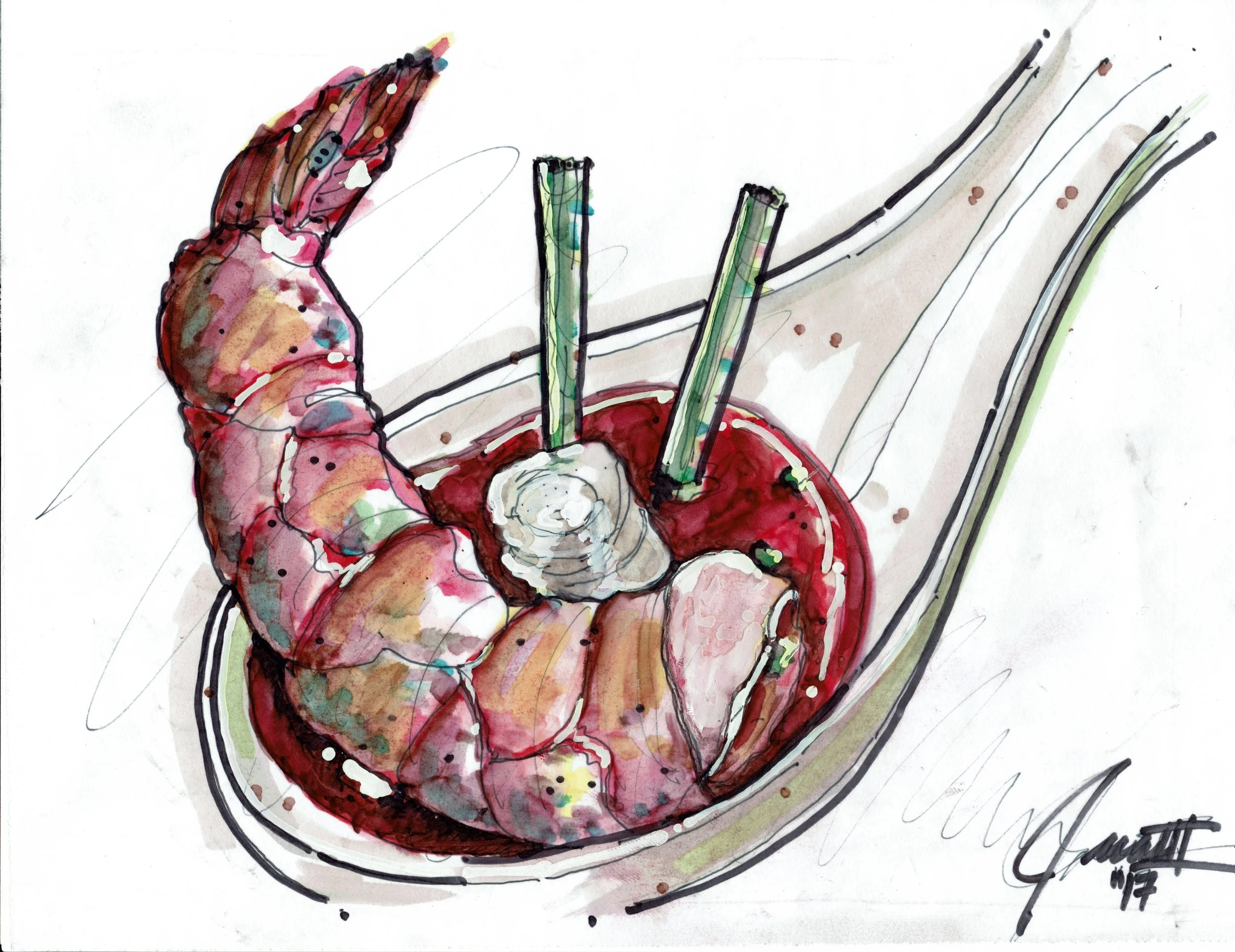 Chef Juan Montier Sketches His Food And Infuses It With Love