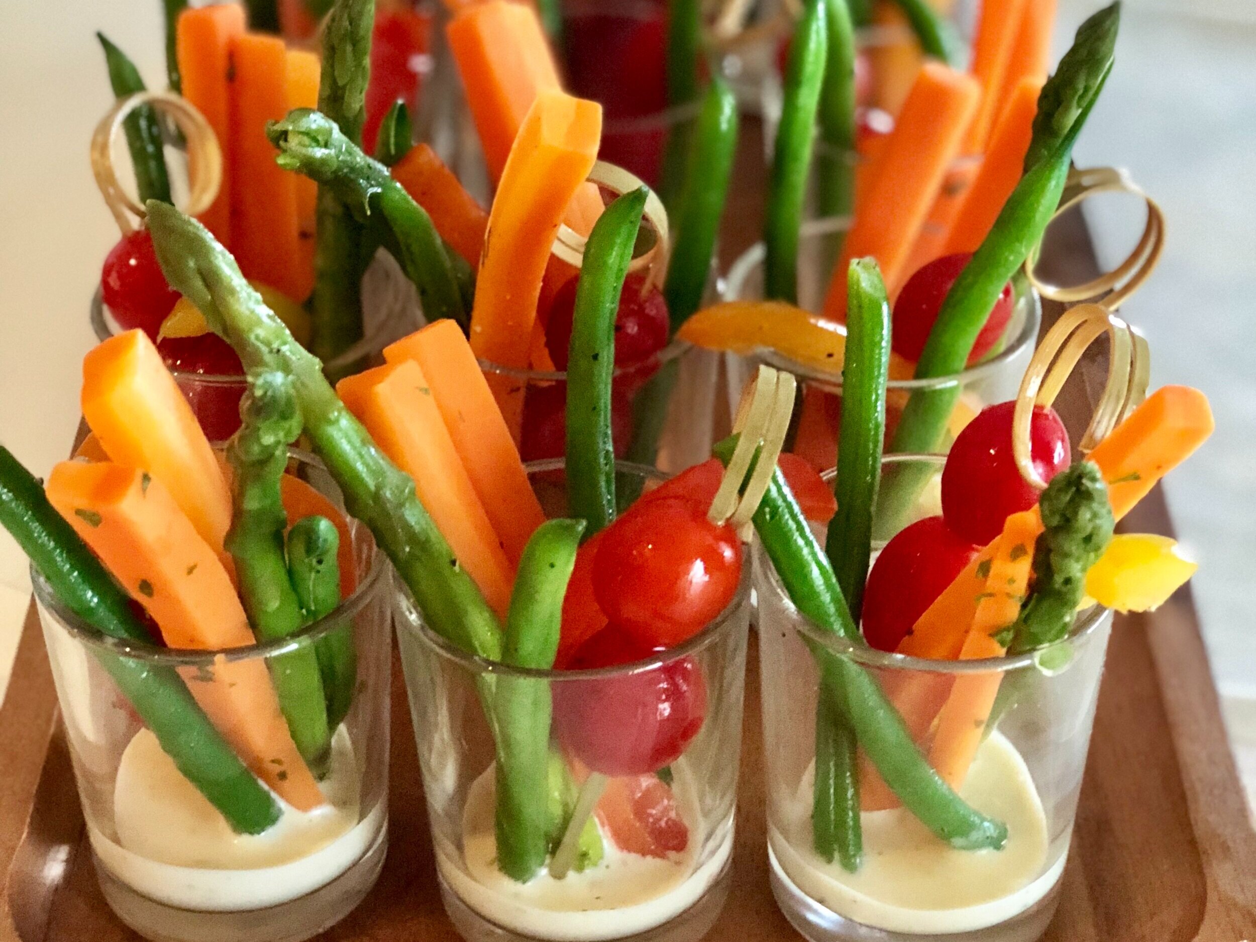 Mini Vegetable Crudité Cups