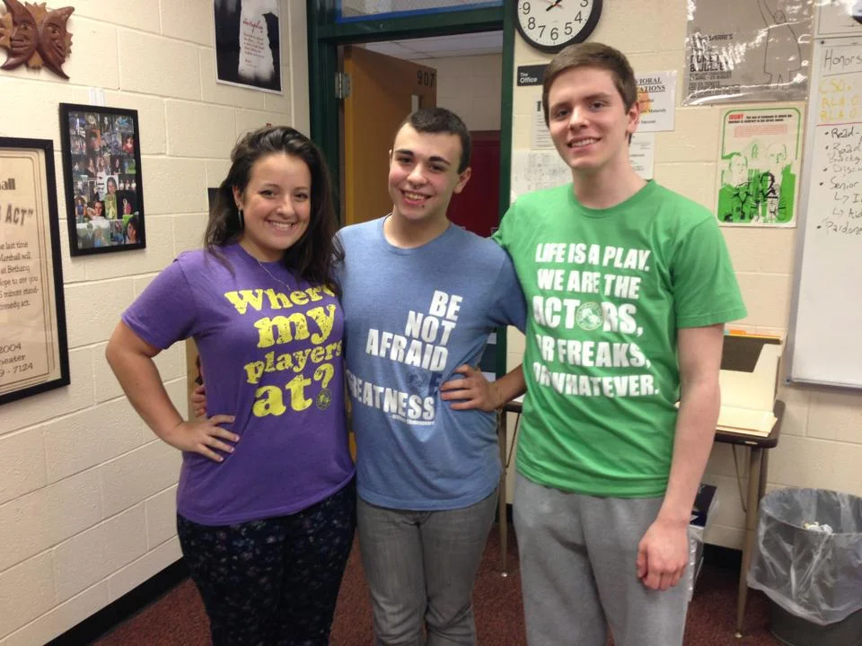 THE FIRST THREE DRAMA CLUB SHIRTS