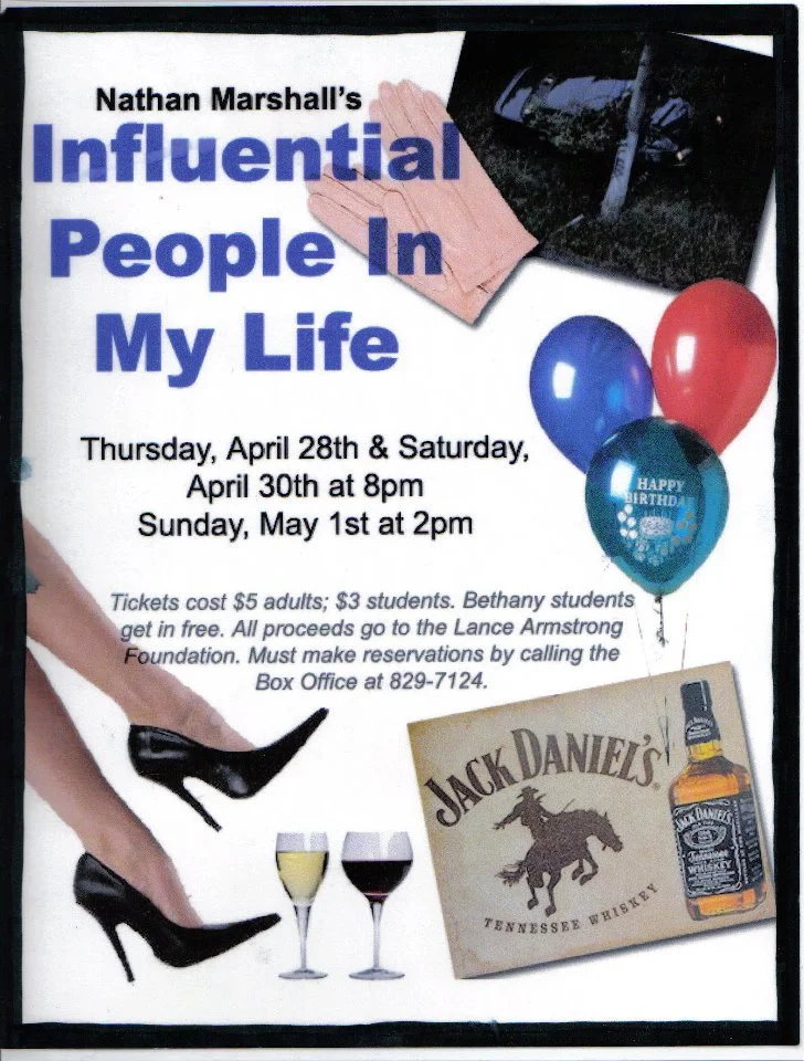 STUDENT CREATED FLYER FOR "INFLUENTIAL PEOPLE IN MY LIFE"