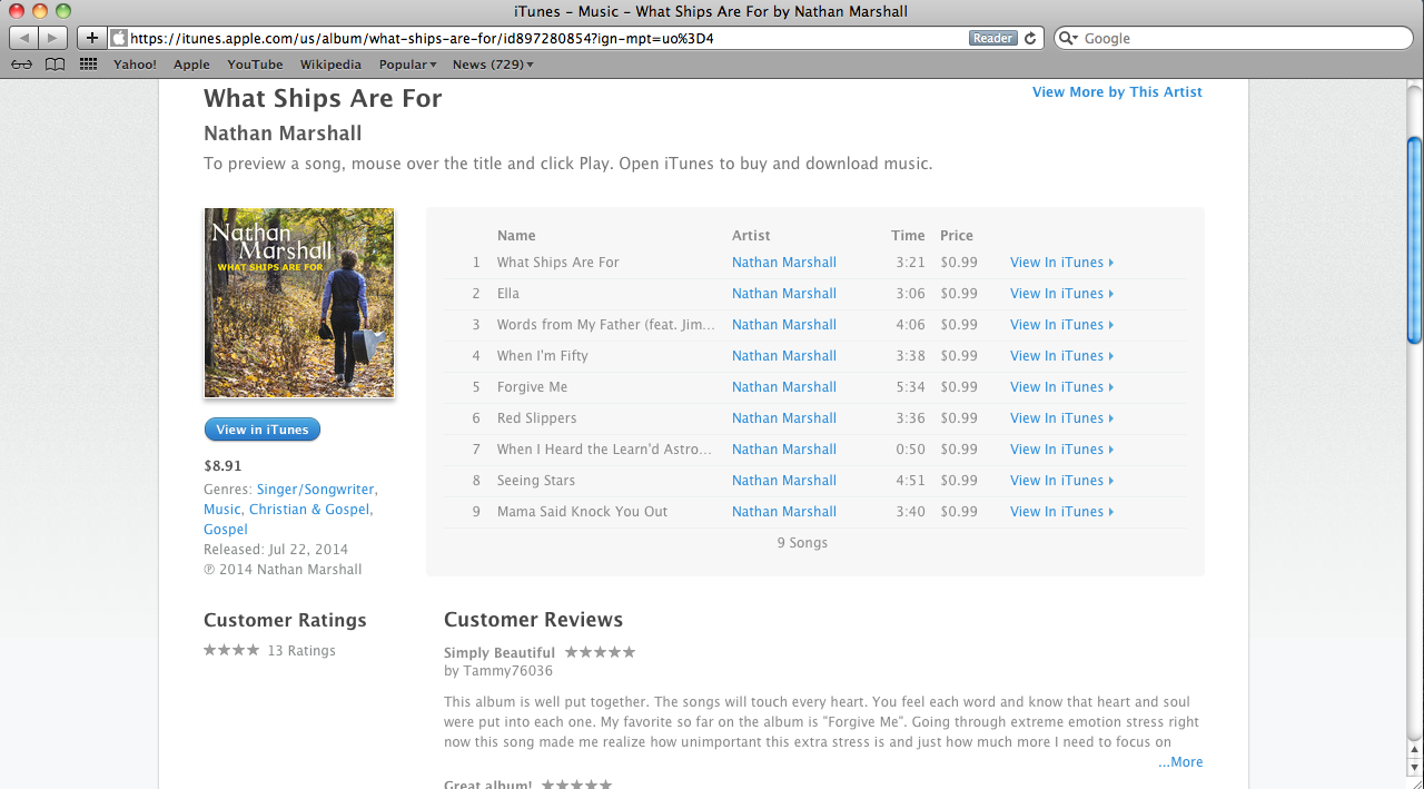 YOU CAN BUY WHAT SHIPS ARE FOR ON ITUNES HERE OR ON AMAZON HERE 