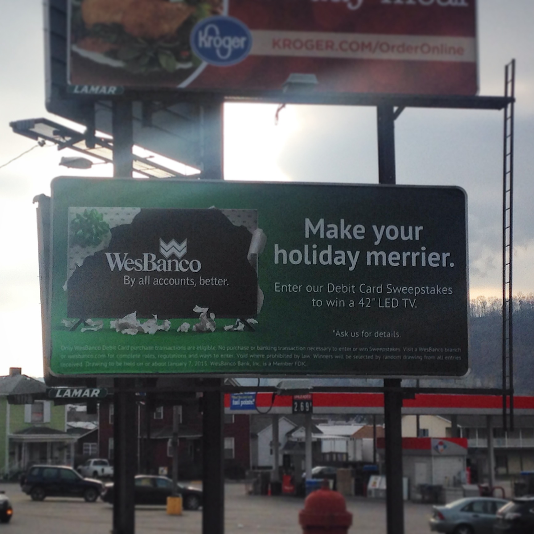 PICTURE OF WESBANCO BILLBOARD IN USE