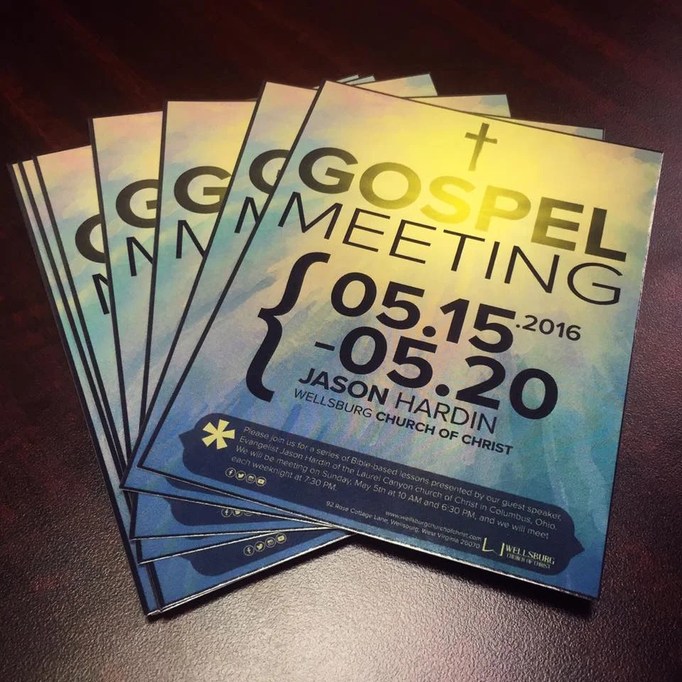 PRINTED GOSPEL MEETING FLYERS