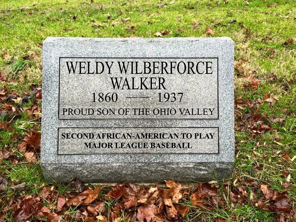 THE CONCEPT FOR A TOMBSTONE FOR WELDY WALKER (SECOND AFRICAN-AMERICAN TO PLAY PROFESSIONAL BASEBALL) THAT I HELPED RAISE MONEY FOR AND SPEARHEAD 