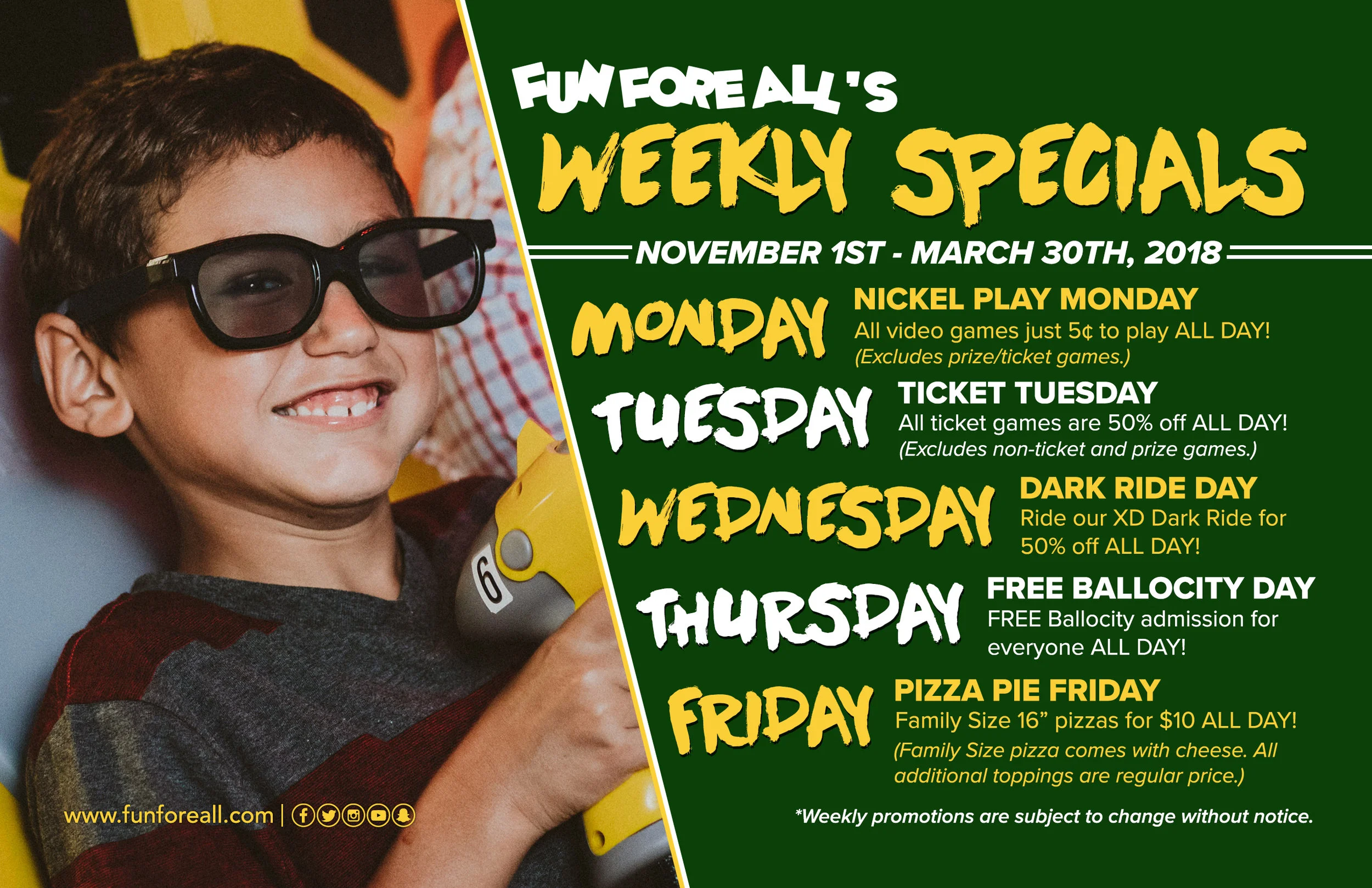 WEEKLY SPECIALS FLYER