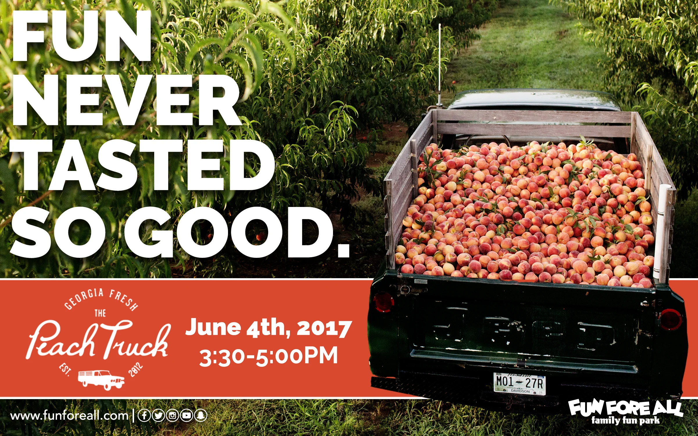 PEACH TRUCK EVENT FLYER