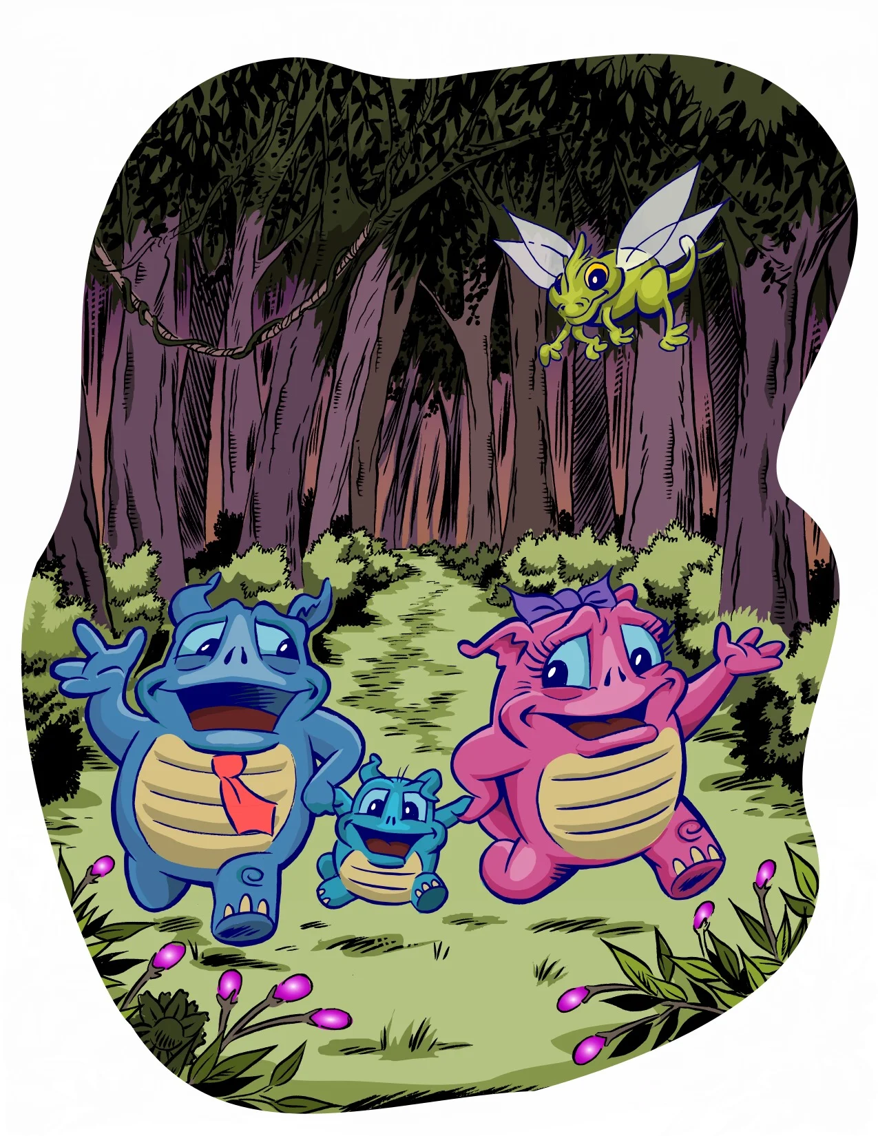 SAM THE SQUONK SAVES <br> THE PARK CONCEPT ART