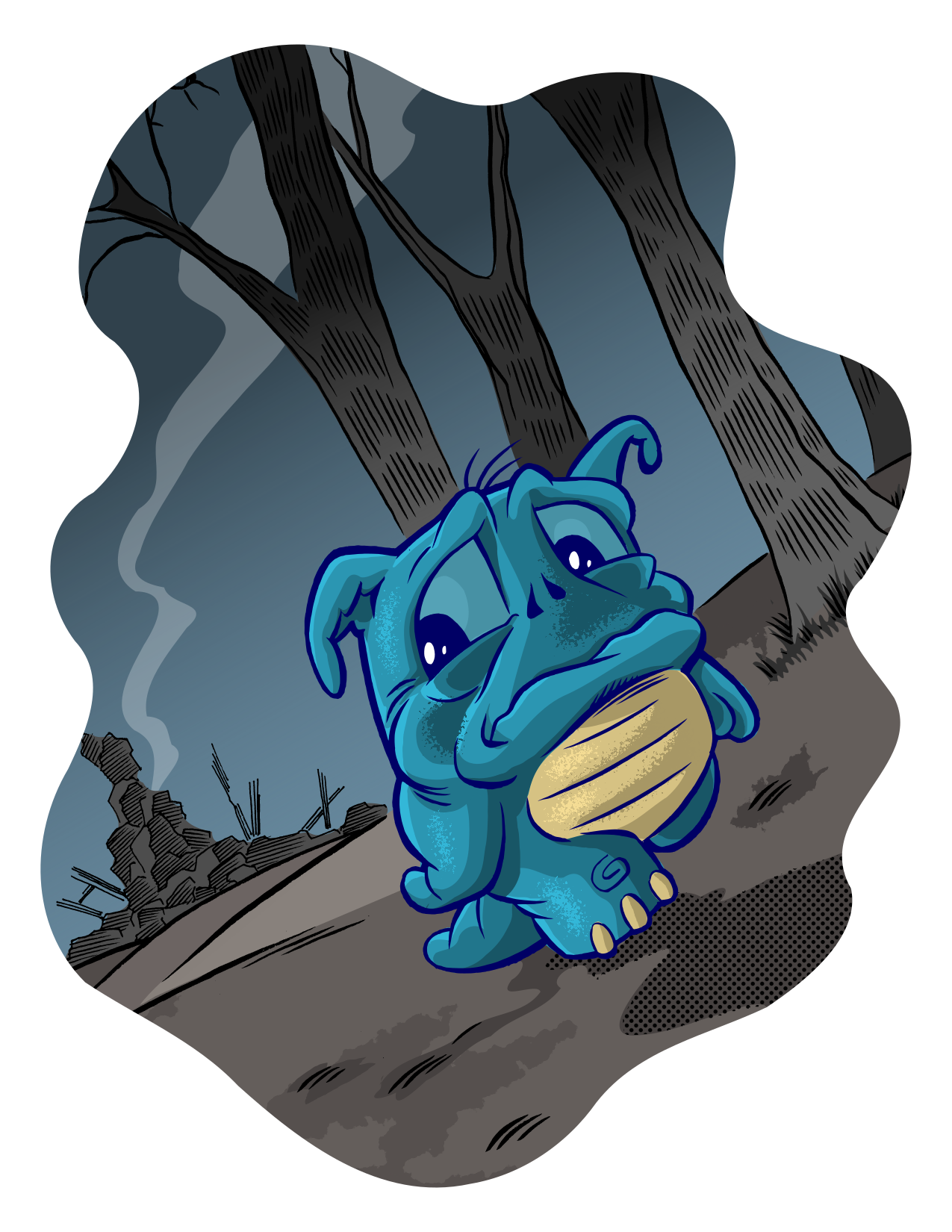 SAM THE SQUONK SAVES <br> THE PARK CONCEPT ART