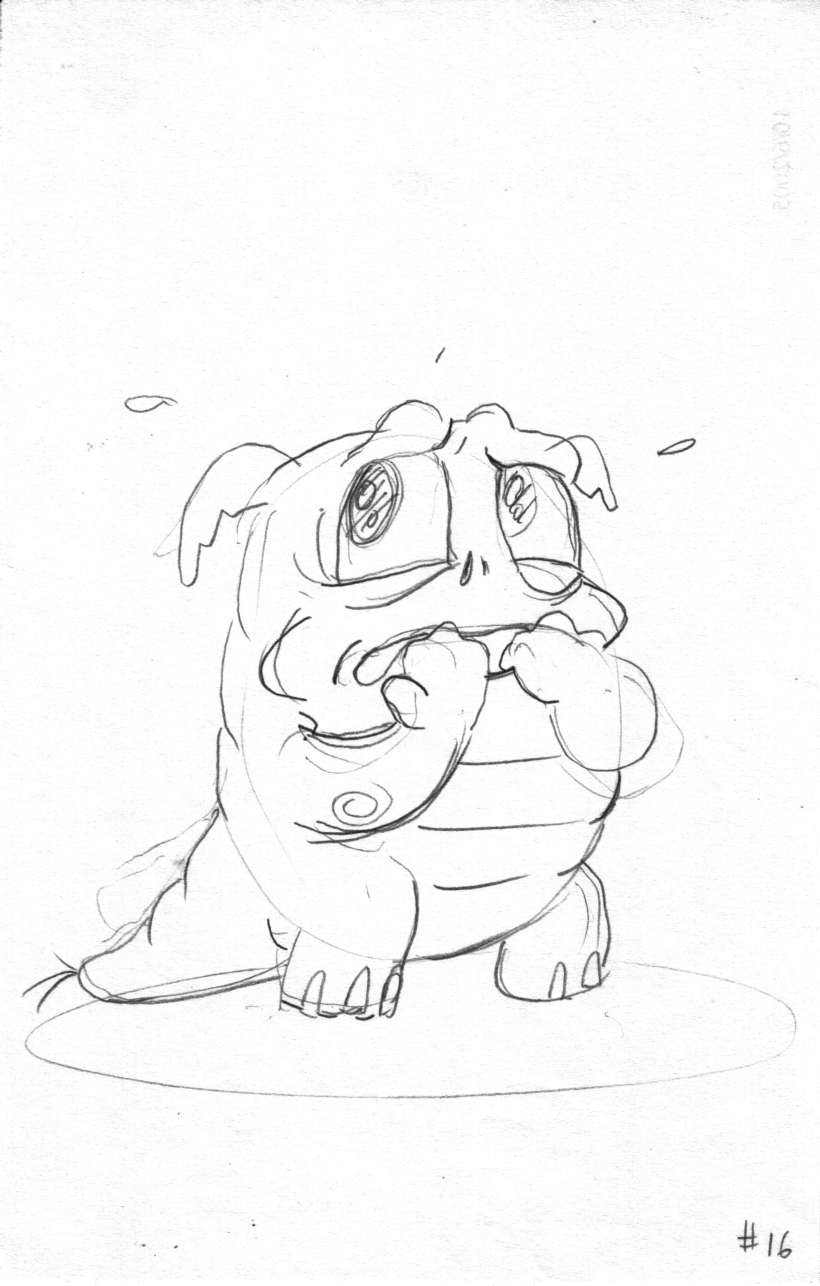 SAM THE SQUONK SAVES <br> THE PARK SKETCH