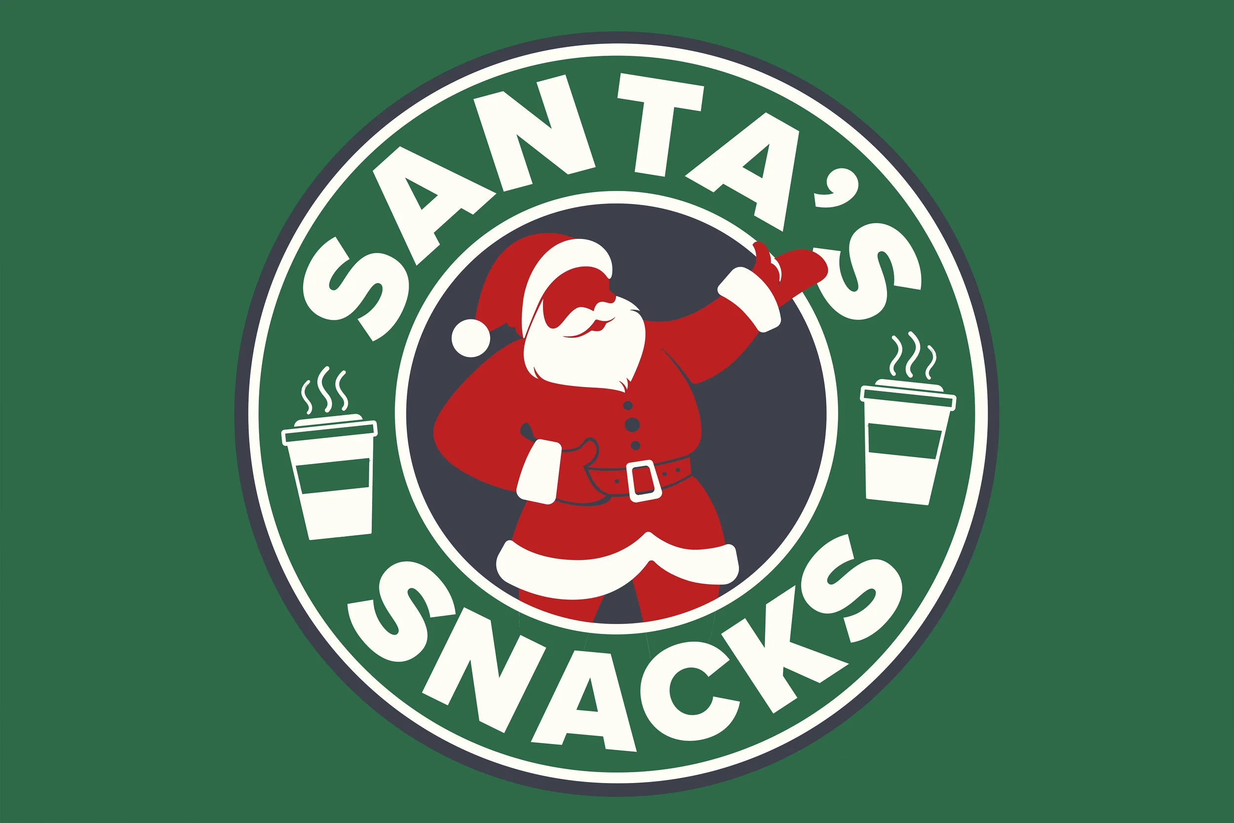 SANTA'S SNACKS BOOTH LOGO & SIGN (2017)