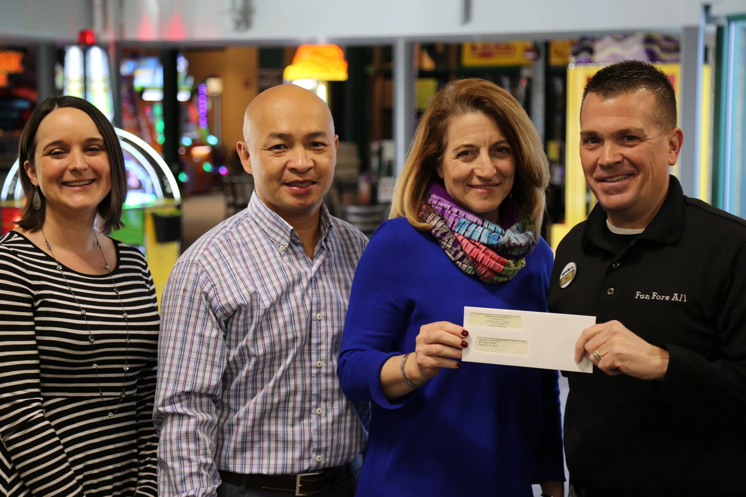 THE CARING PLACE <br> CHECK PRESENTATION
