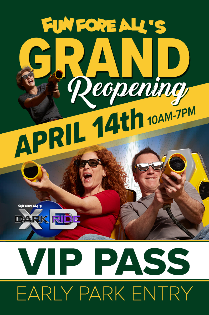 GRAND REOPENING <br> VIP PASS (FRONT)