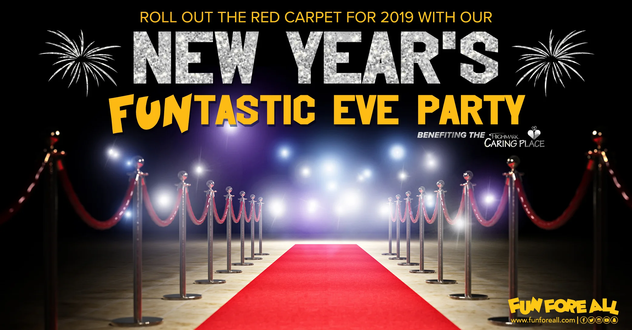 NEW YEAR'S FUNTASTIC EVE INVITE BANNER (2018)