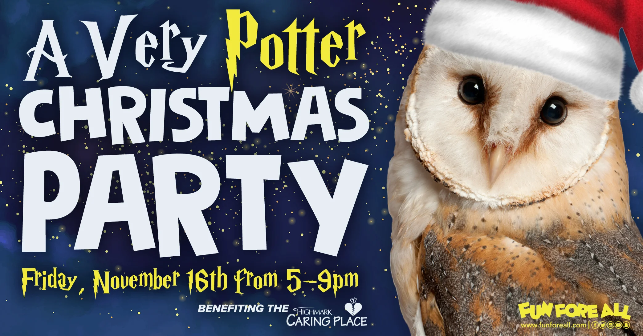 A VERY POTTER CHRISTMAS PARTY INVITE BANNER (2018)