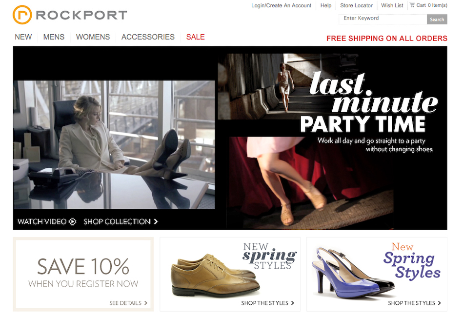 Rockport Shoes | Last Minute Party Time Campaign