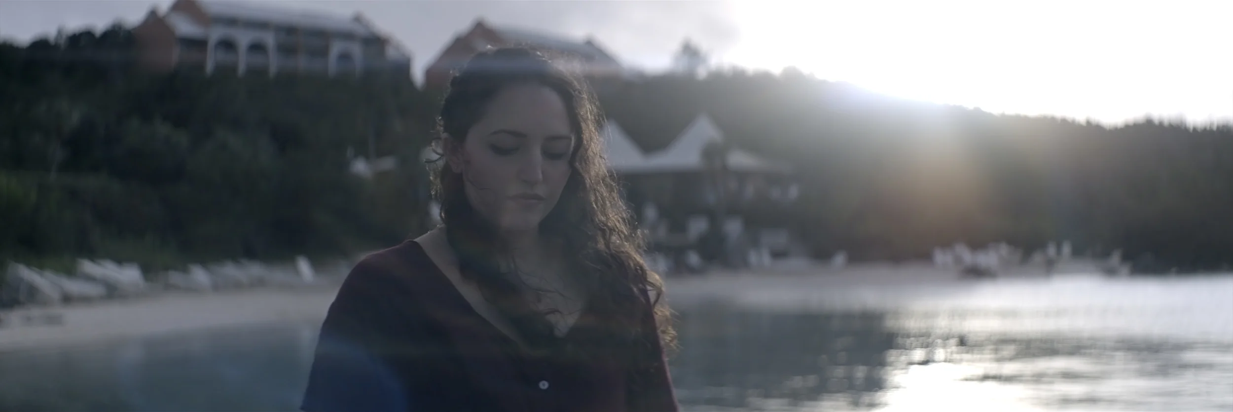 Lomo 50mm squarefront anamorphic | Grotto Bay Beach Resort, Bermuda Islands - f2.5. The full effect of the contrast reduction can be felt in this image of Olivia. Photo by Keith Nickoson