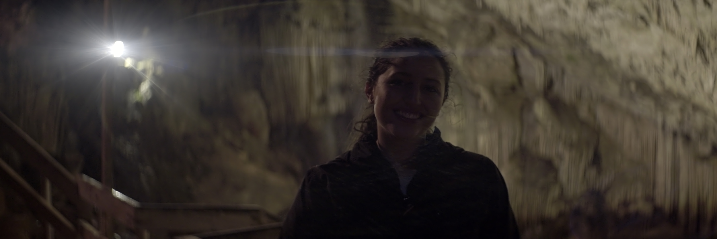 Lomo 50mm squarefront anamorphic | Grotto Bay Beach Resort, Bermuda Islands - f2.5. This pic shows some nice bokeh, as well a subtle horizontal flare. Notice too, the Newton Rings across Olivia's jacket. Photo by Keith Nickoson.