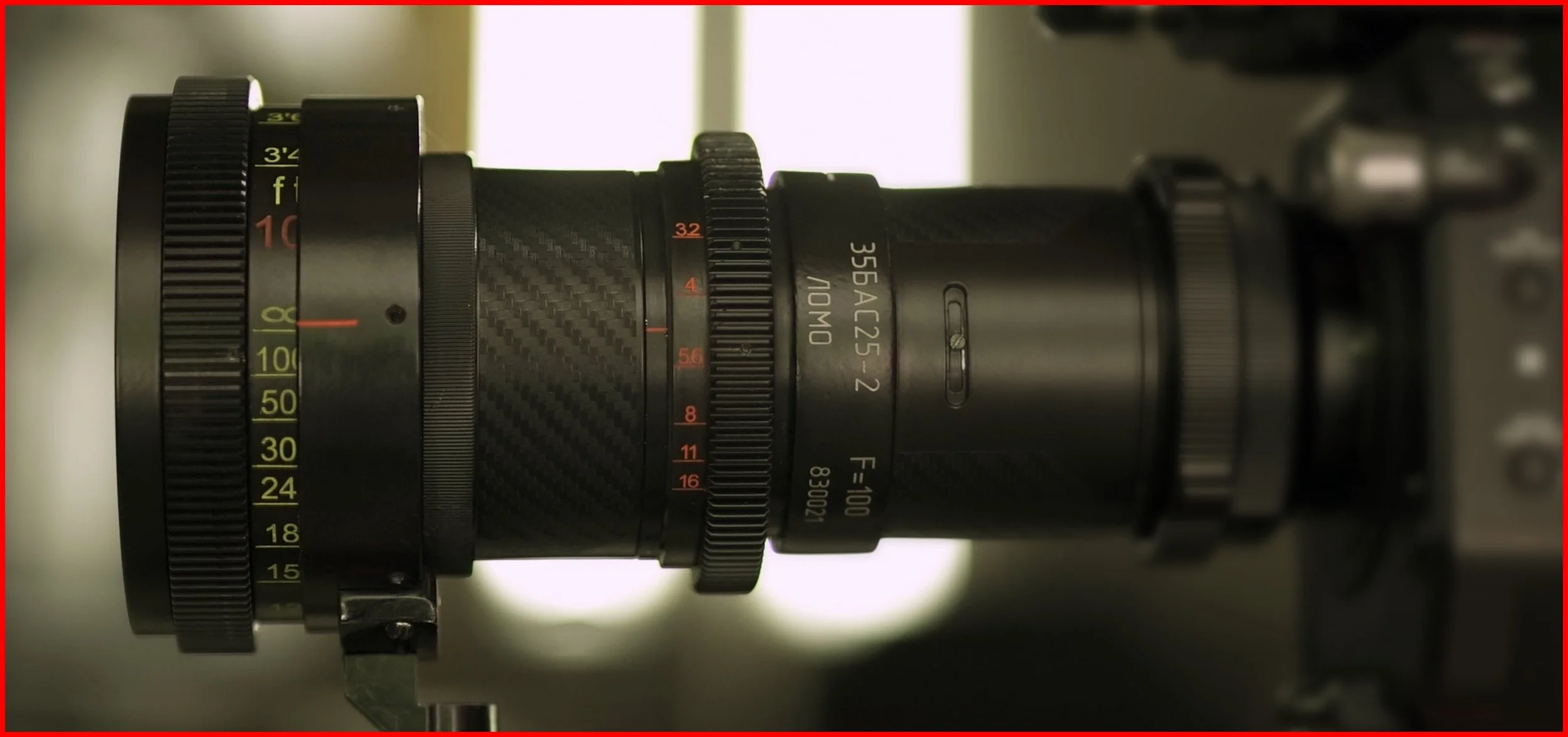 Lomo 100mm Round Front Anamorphic Lens | Photo by: Keith Nickoson
