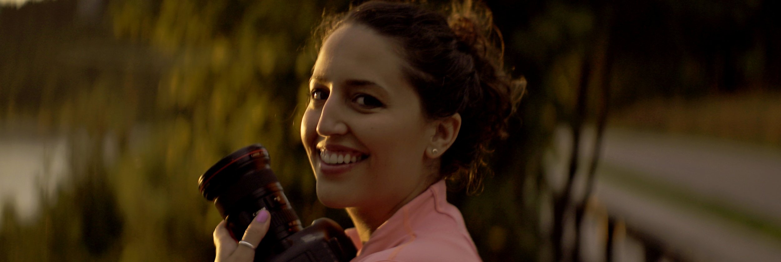 Lomo 100mm anamorphic lens | Without a huge separation in tonality or exposure, Olivia is still decently cut out from the background. The tree behind her is approximately 8ft away from her. - Photo by: Keith Nickoson