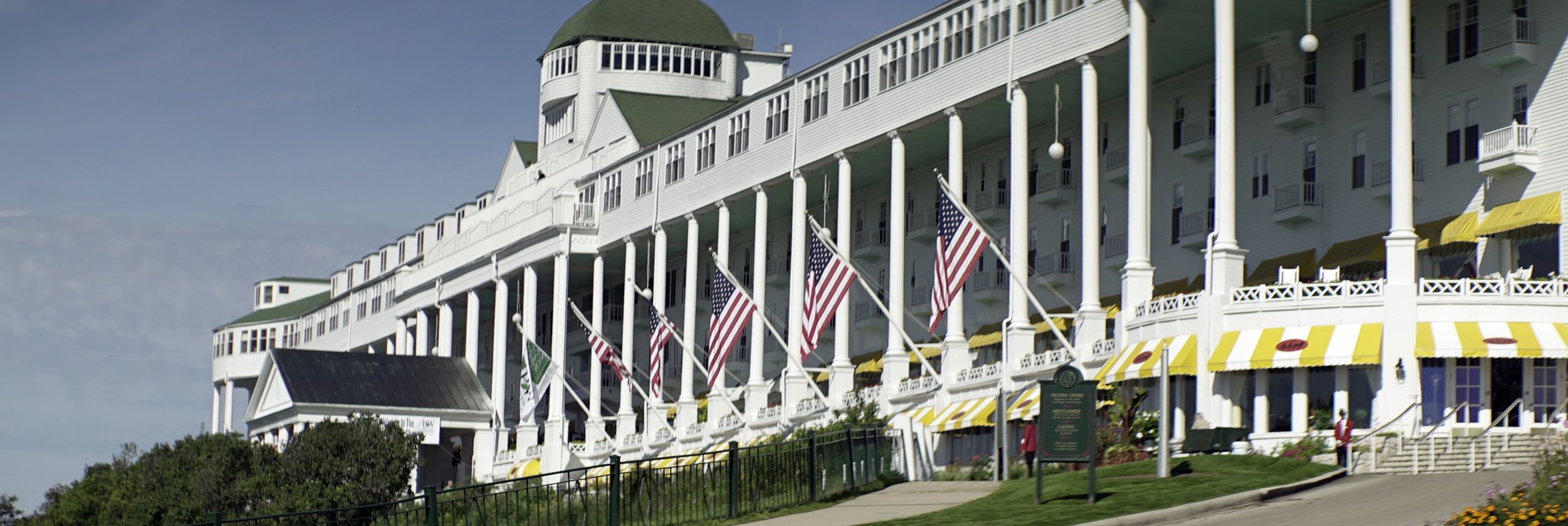 Lomo 100mm anamorphic lens | The Grand Hotel - Mackinac Island, MI. Founded in 1887, and voted one of the top 500 hotels in the world, the Grand Hotel served as one of the major shooting locations in the film Somewhere in Time. Click HERE for more information about the hotel. Photo by: Keith Nickoson