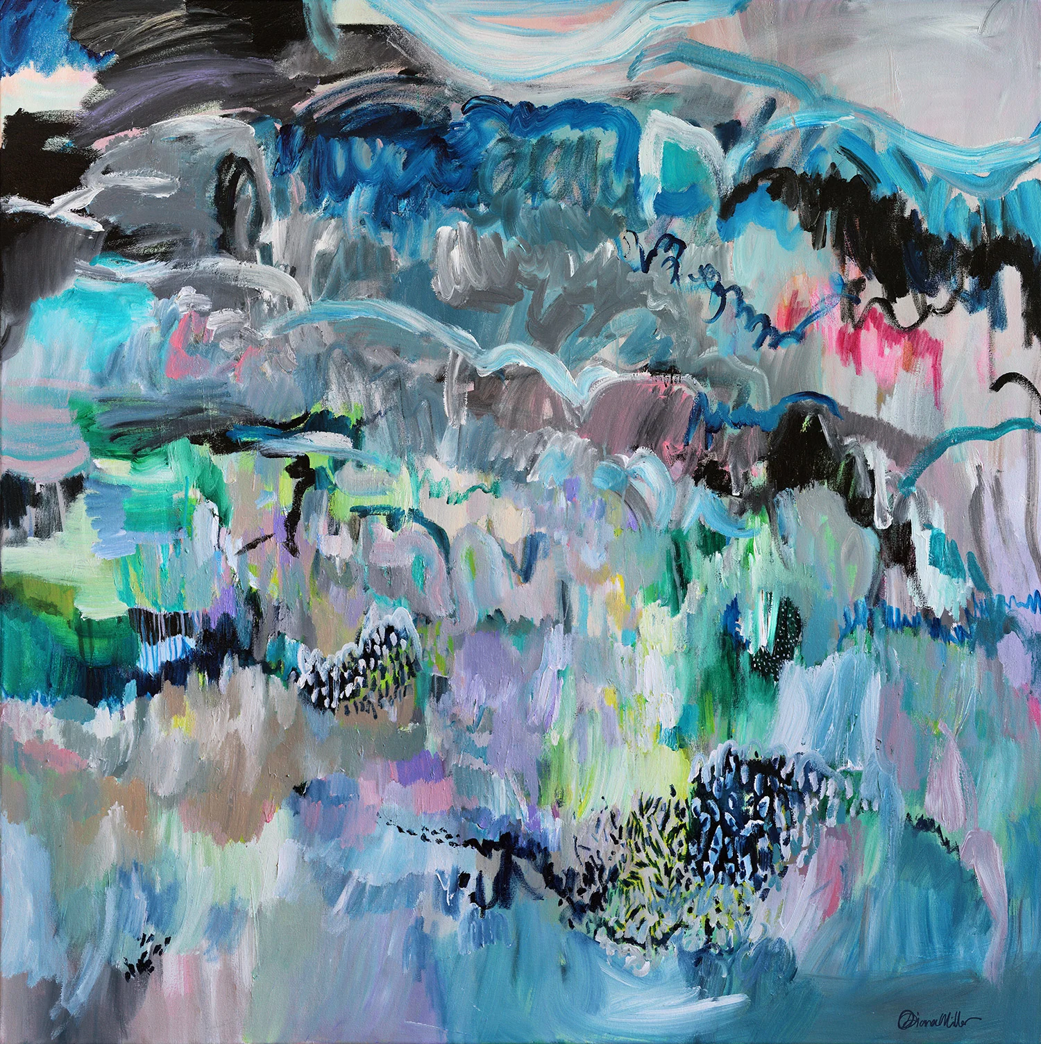 The title piece "Moments in Spontaneum" SOLD. Prints available here Moments in Spontaneum 120cm x 120cm This painting symbolises the moments in which I am truly present and spontaneous in my approach to my art. This body of work represents the moments in which I am completely raw, free, unconscious.