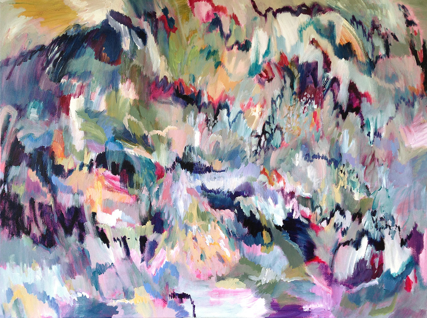 Flavours of Life 120cm x 90cm SOLD Ups and downs – they are a part of life, this palette is a metaphor for the spices and flavours that augment our experiences...