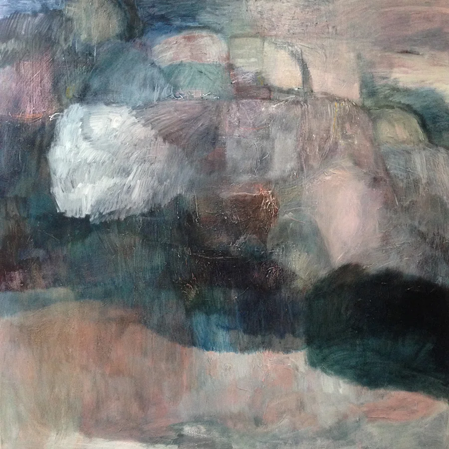 A big blob of white emerges and I start to simplify the shapes