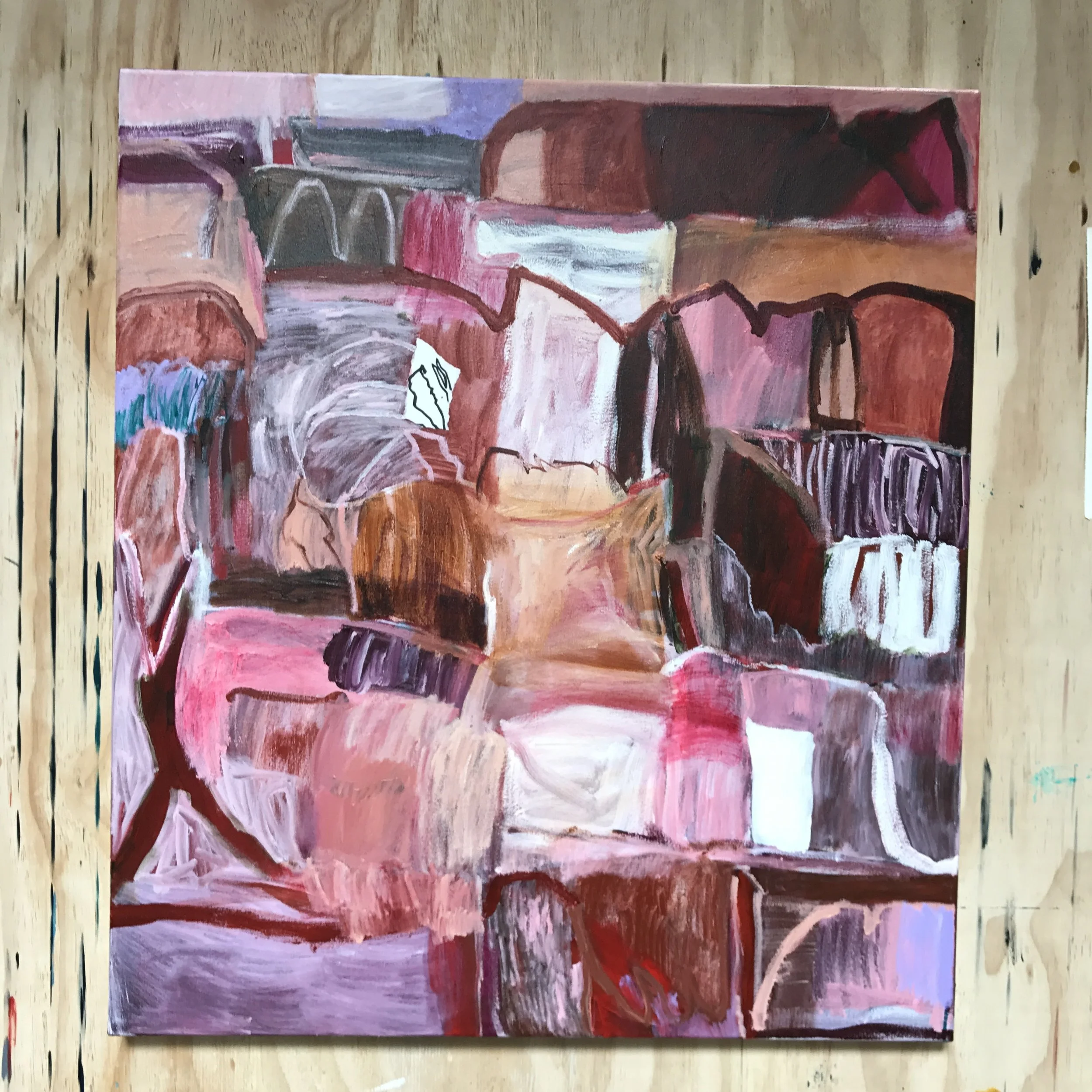 Introducing more colour and a few more shapes which makes it almost a bit too busy.
