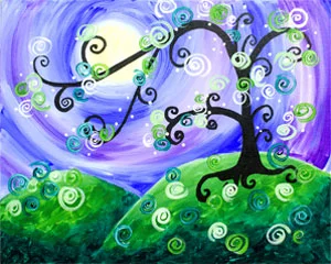 281_16x20_whimsical tree