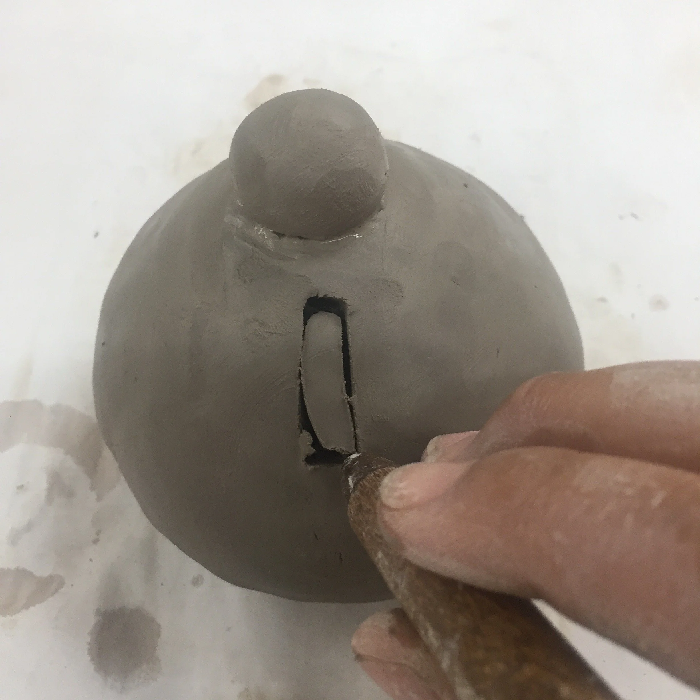 Clay Sculpture Building