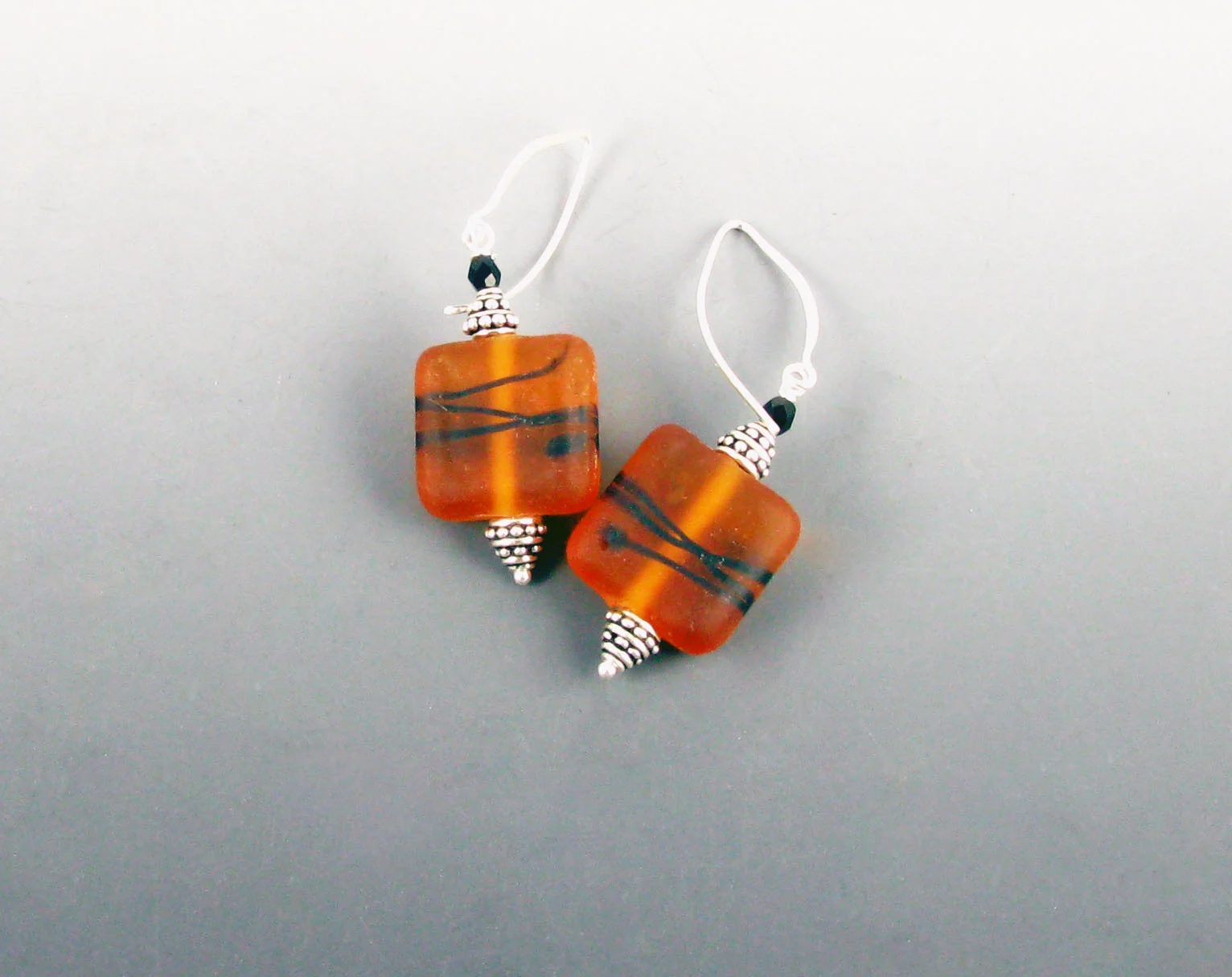 Frosted amber earrings.jpg
