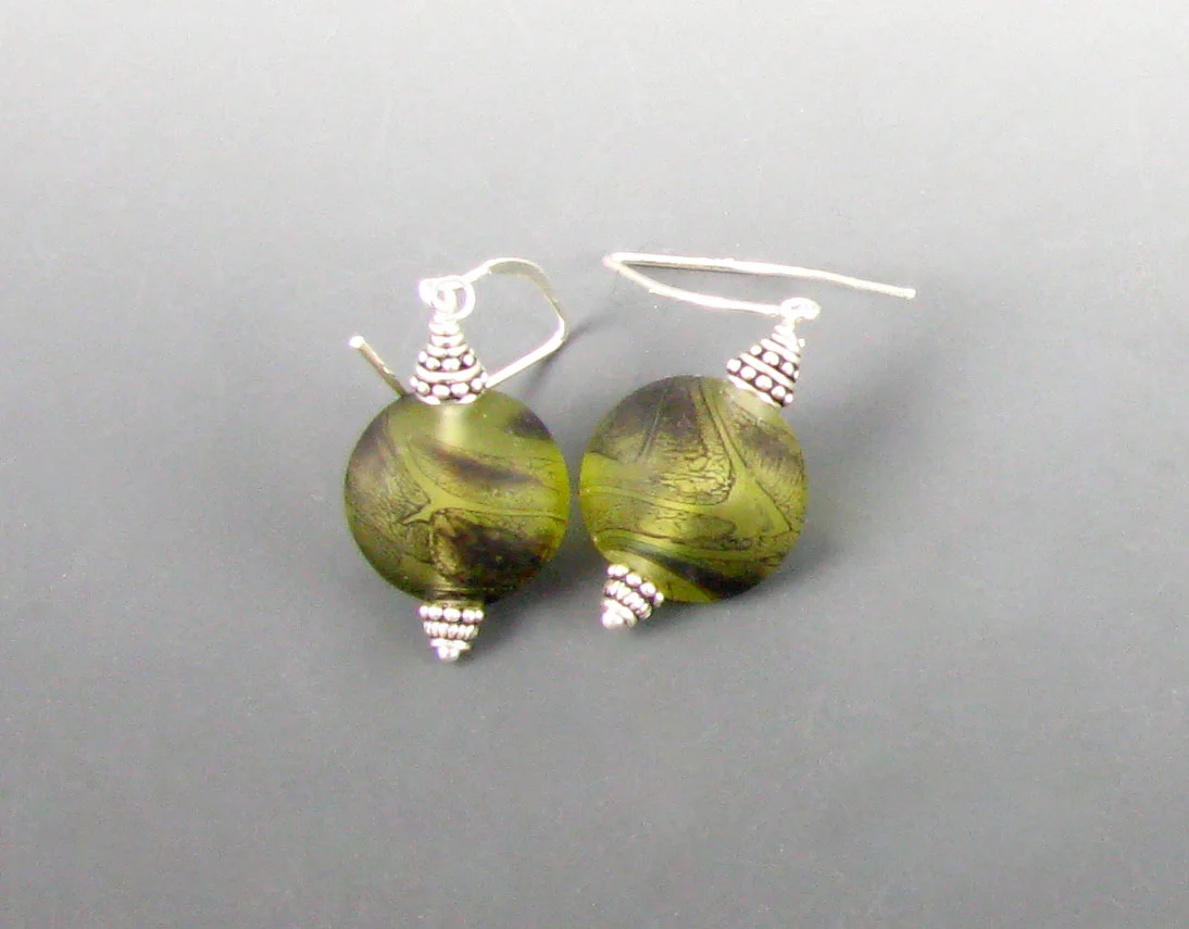 Transparent green earrings with %22waves%22-112.jpg