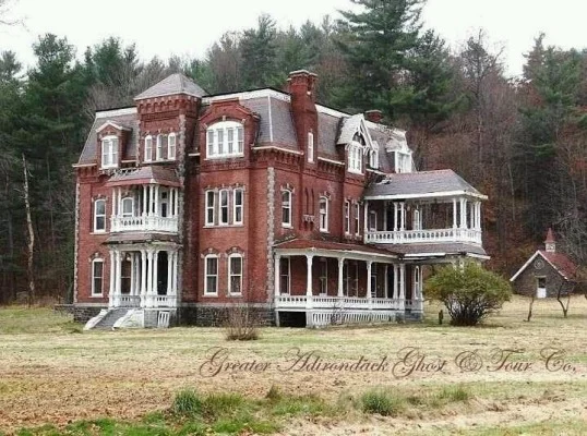 The Graves Mansion sits in an historic area in the northern Adirondack Park