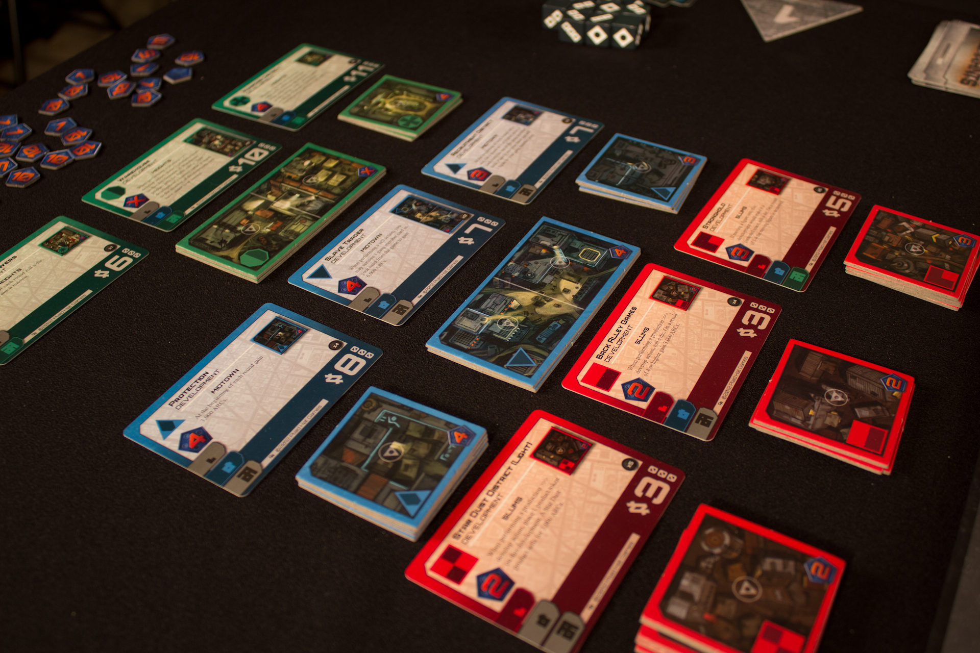 Installations were supposed to be something like City of Remnants ' Development Tiles, but unique to each Faction. ( Rodney Smith )