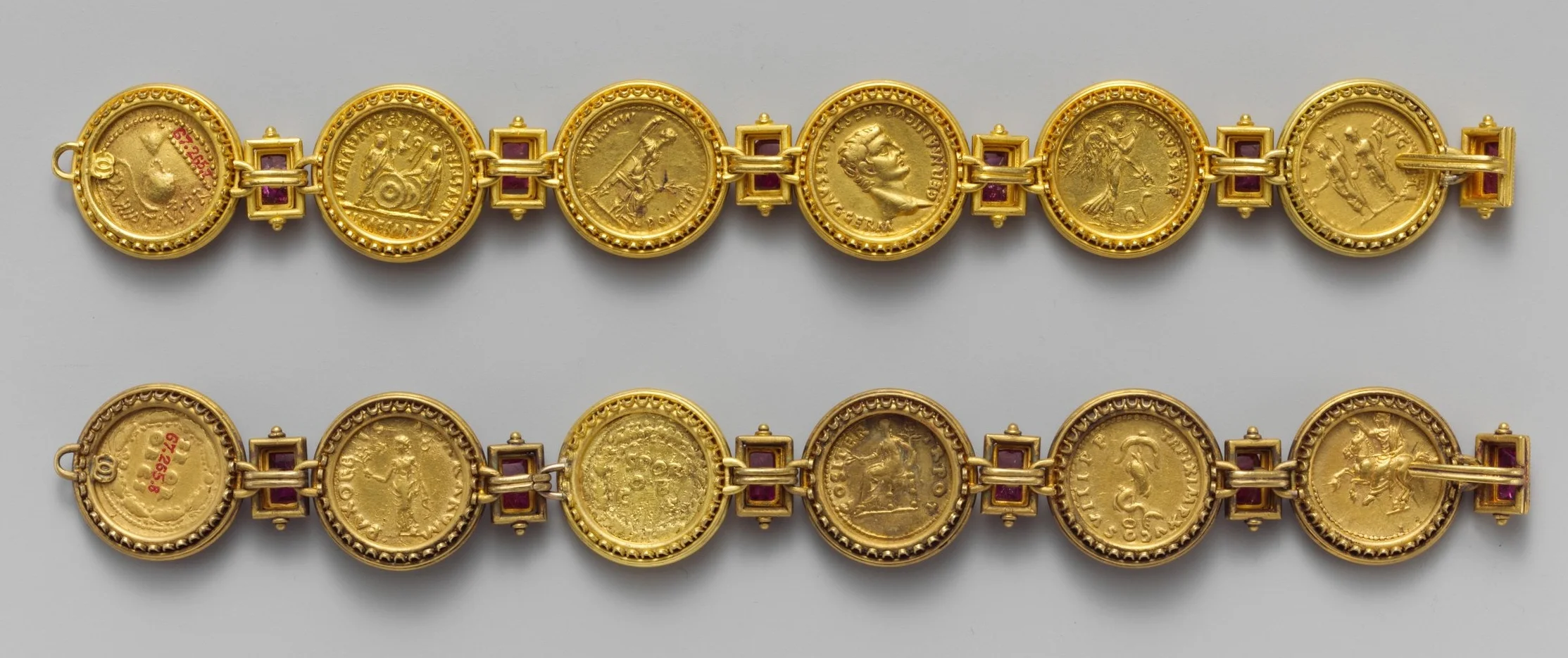 Gold aurei of the Twelve Caesars, ca. A.D. 69–96, from https://www.metmuseum.org/art/collection