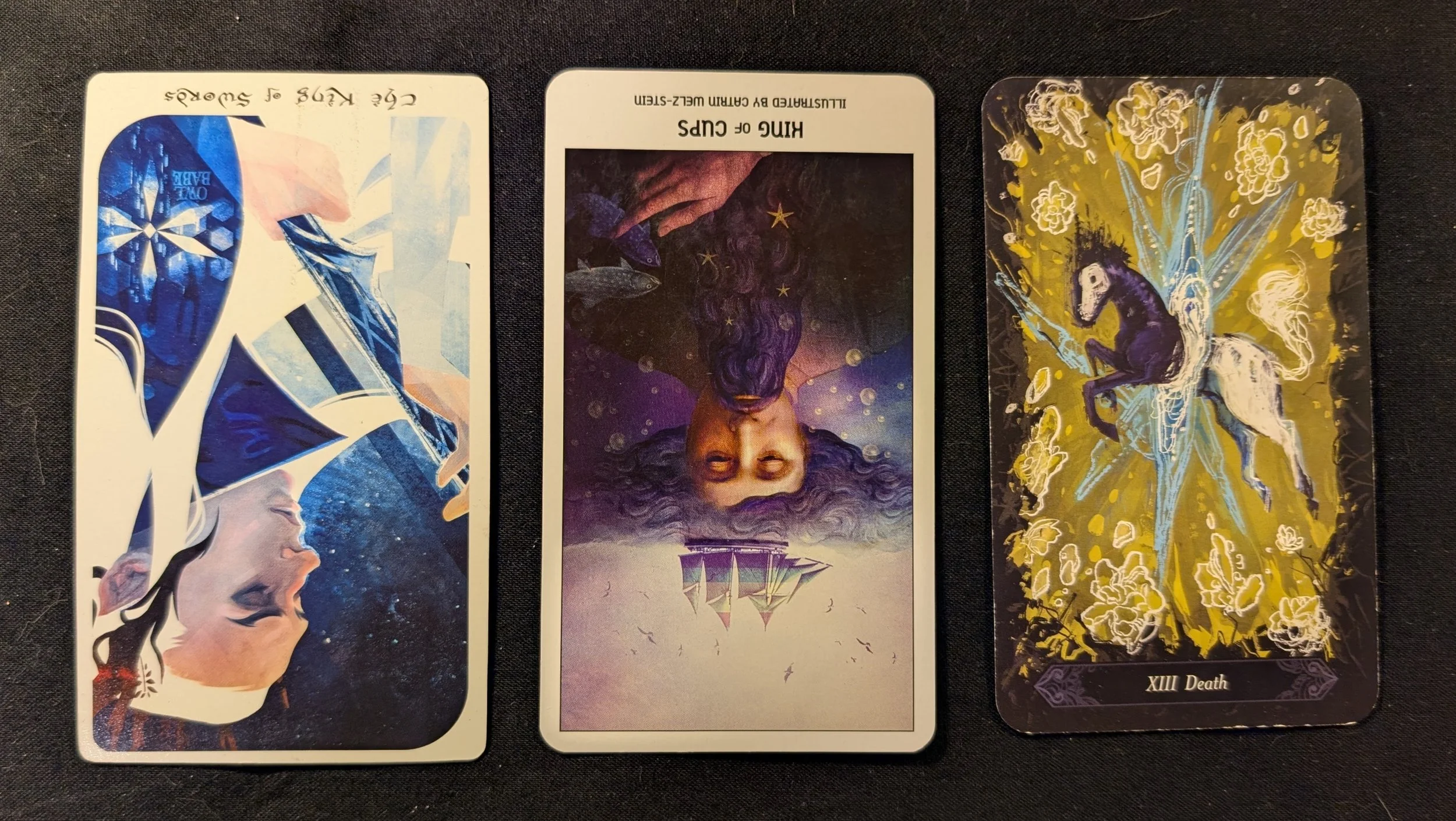 King of Swords, King of Cups, and Death