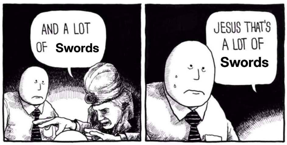 Man, that’s a lot of swords:  Tarot and Probability.