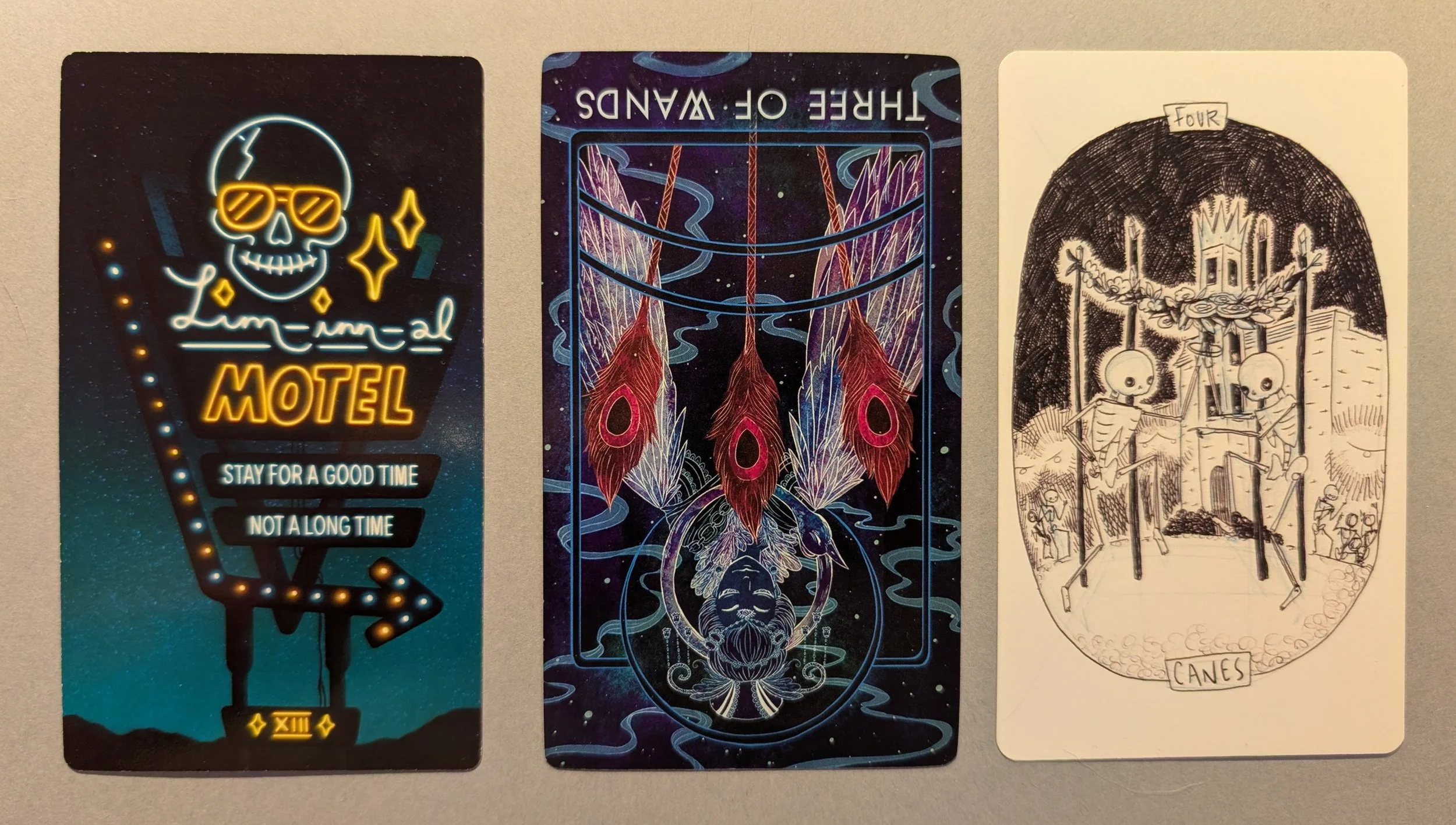 Liminal Death, Three of Wands, and the Four of Canes