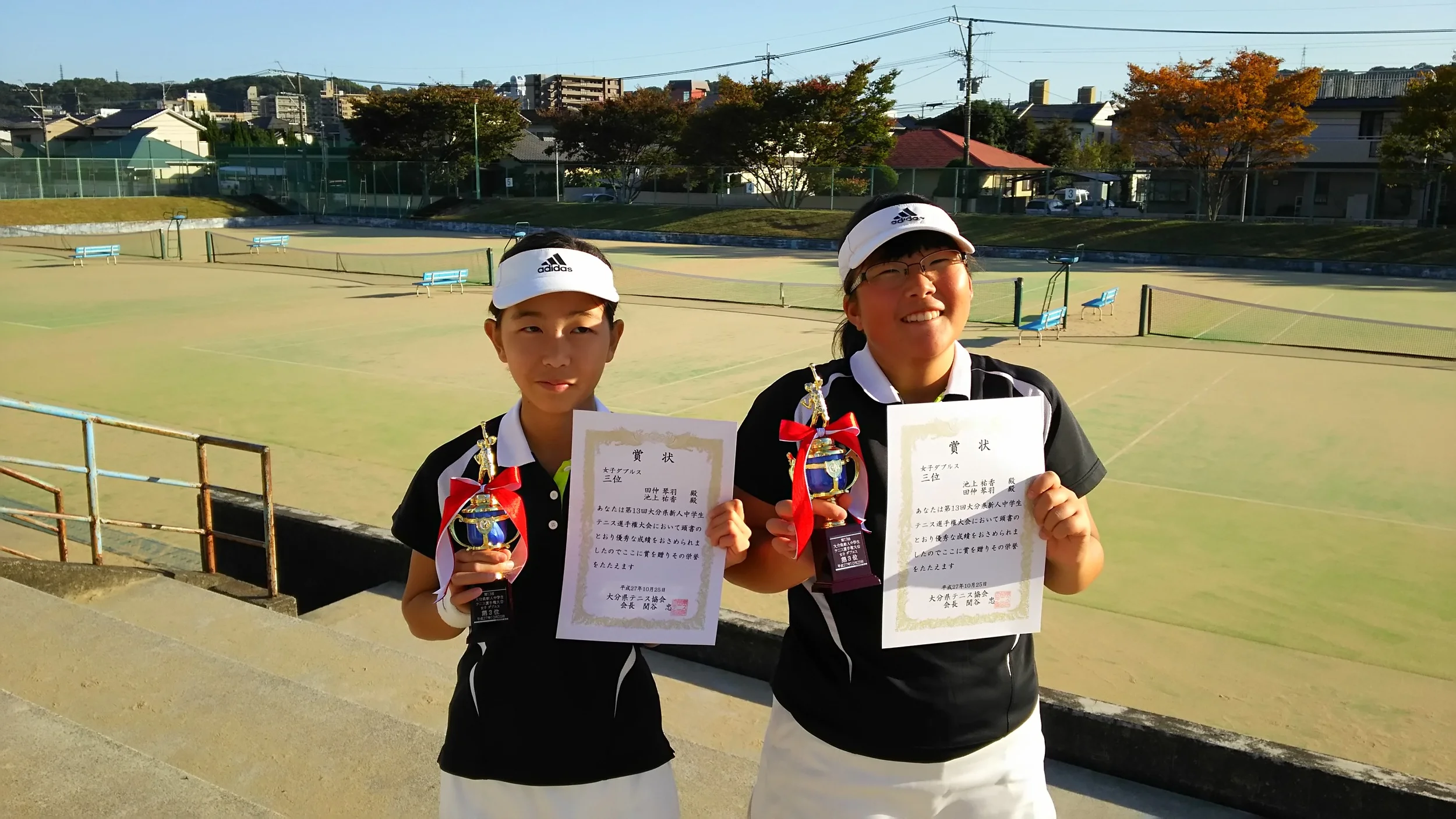 左から　田仲琴羽選手　池上祐香選手
