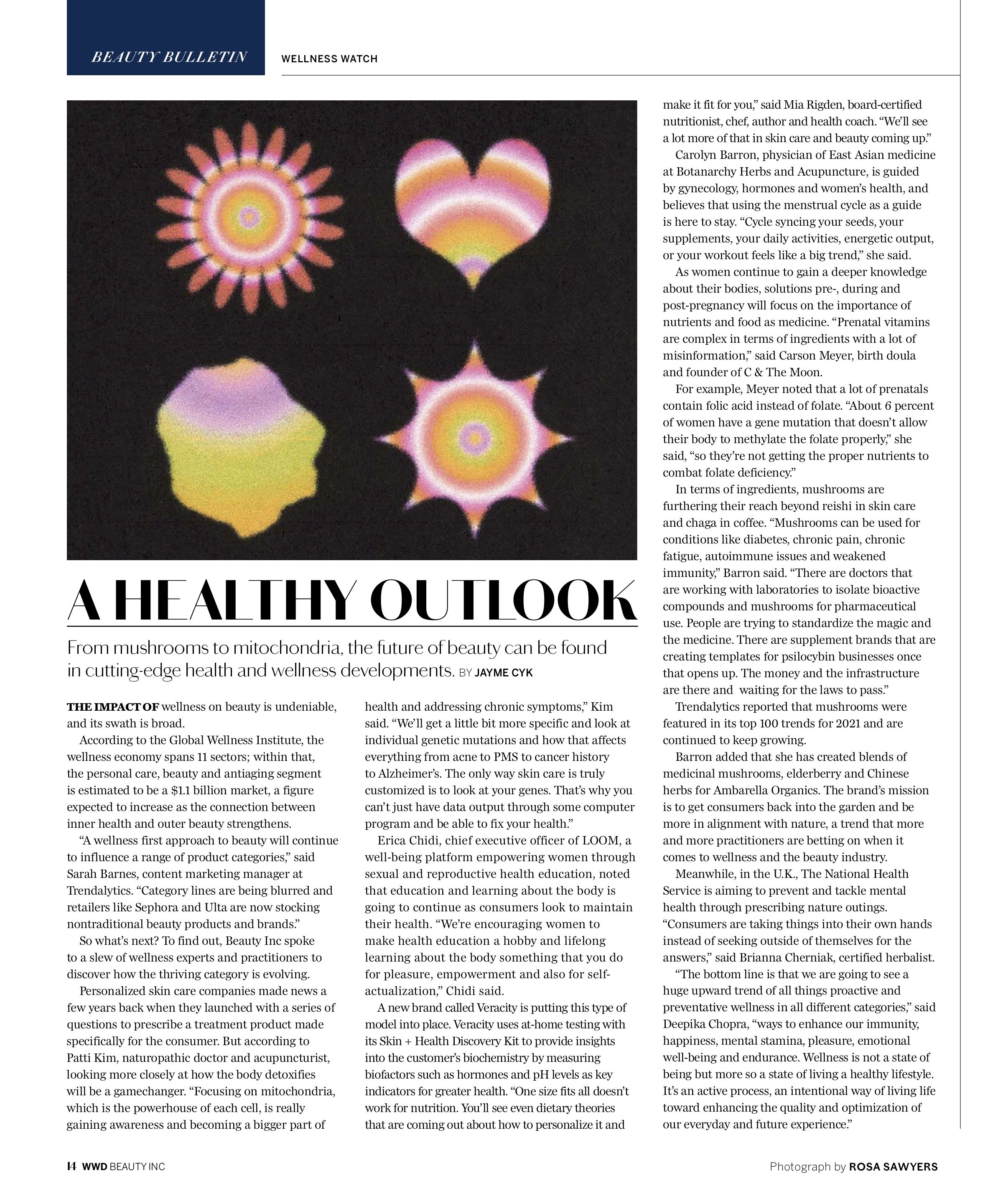  Art Direction, “A Healthy Outlook,” Art by: Rosa Sawyers 