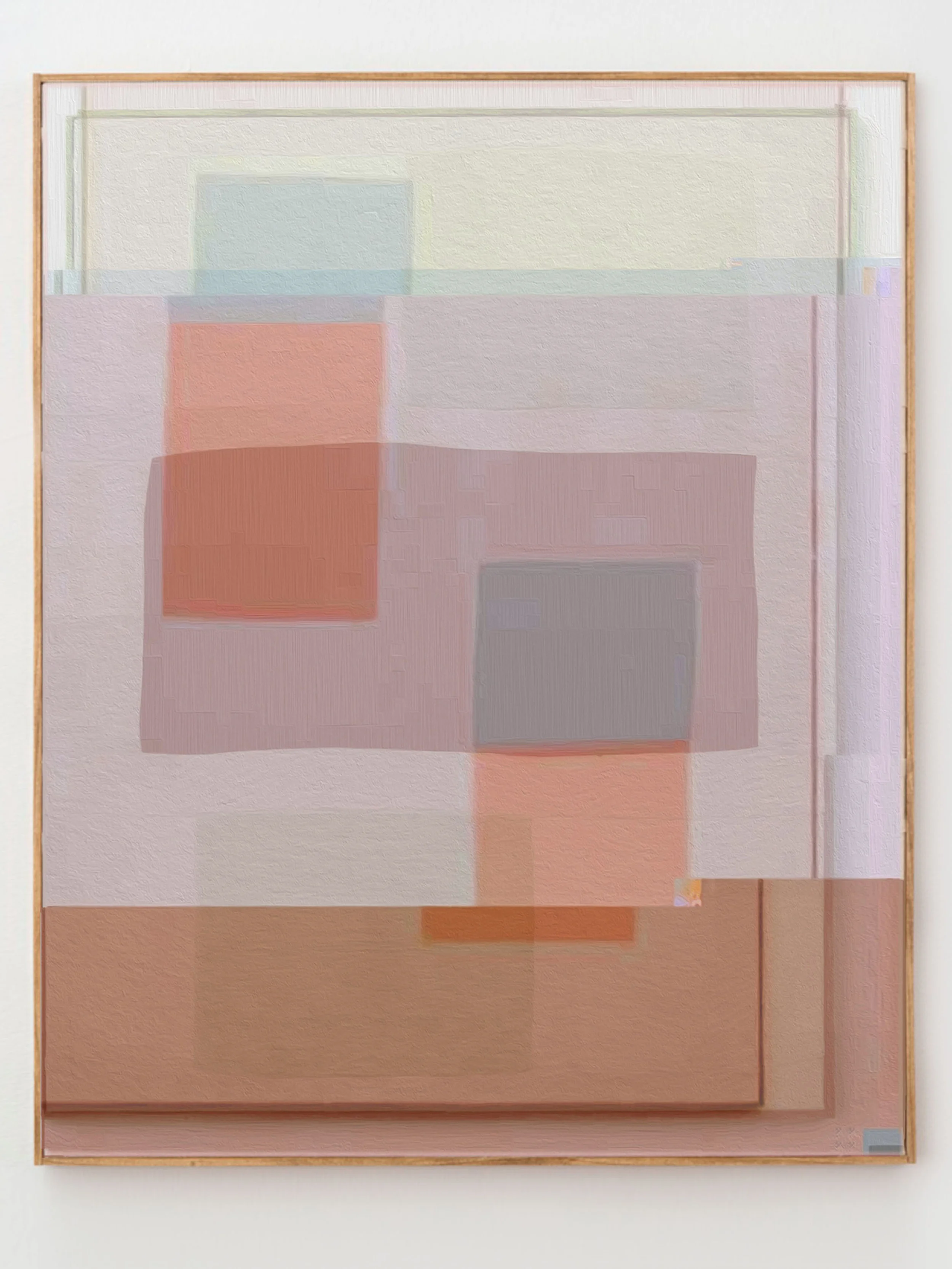 GLITCH QUILT #1 digital print on cotton broadcloth 12 x 16 inches, 2014