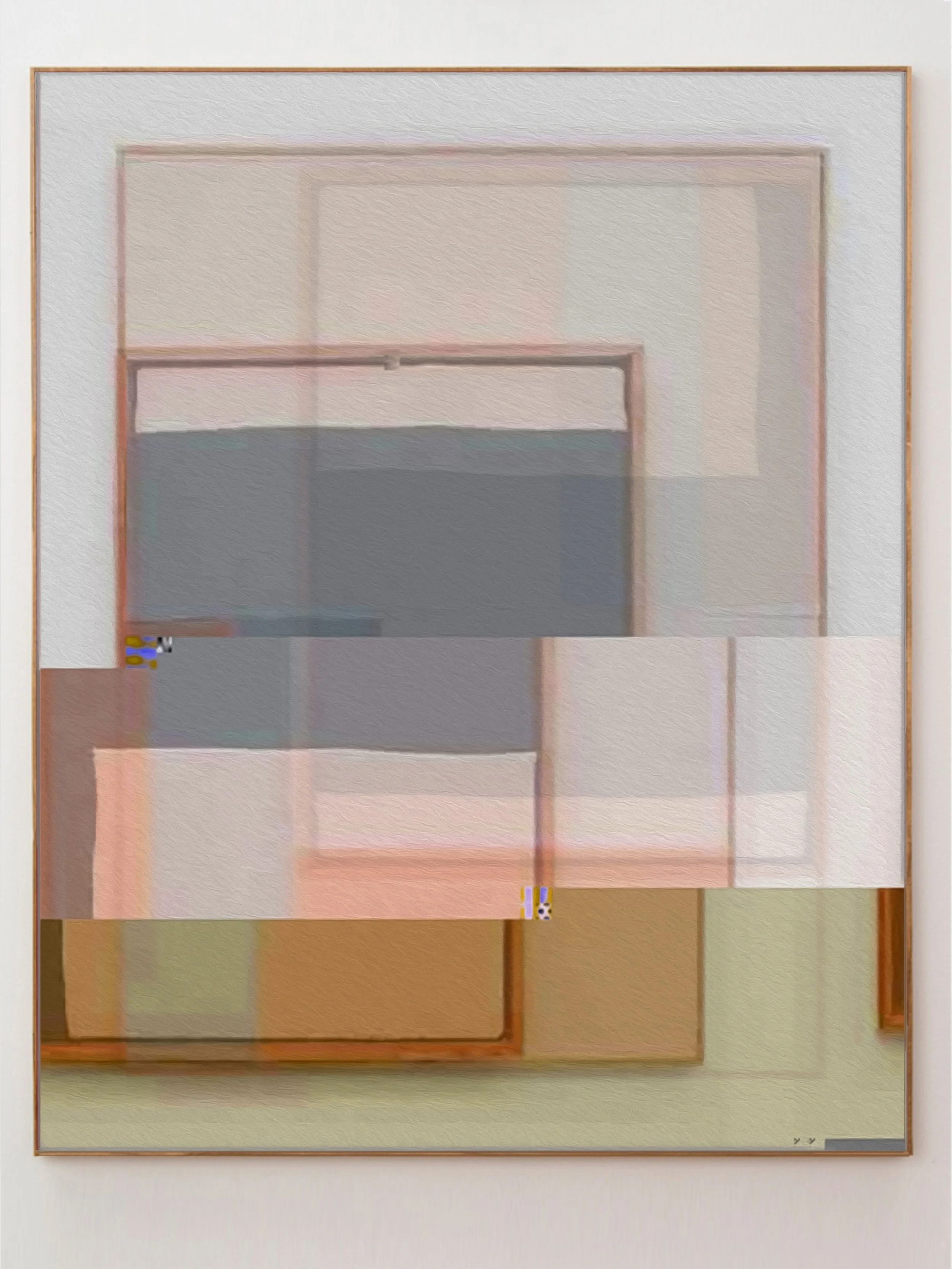 GLITCH QUILT #4 digital print on cotton broadcloth 12 x 16 inches, 2014