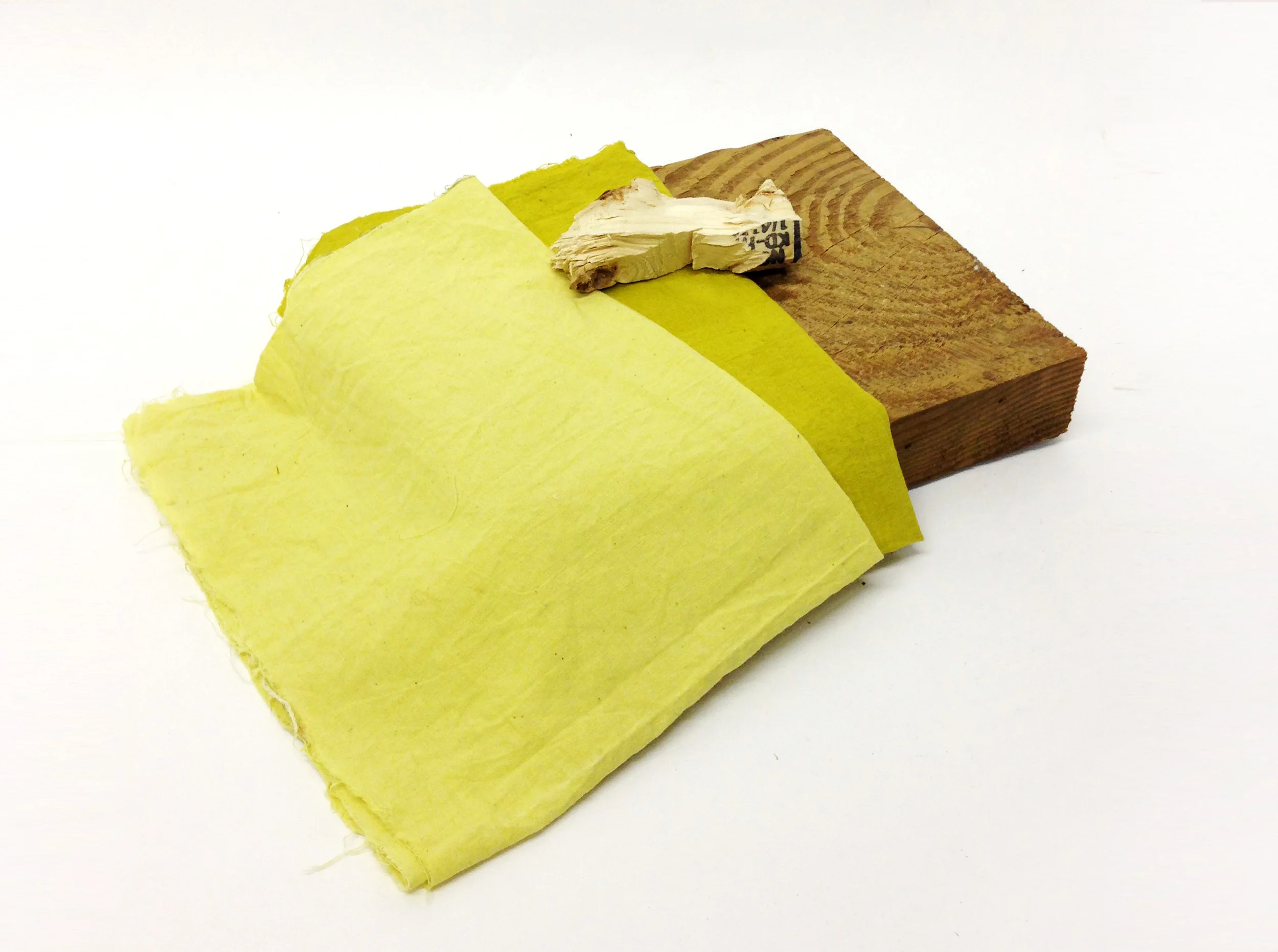 FLORA marigold dyed cotton, pine 18" x 16" x 3.5" 2014