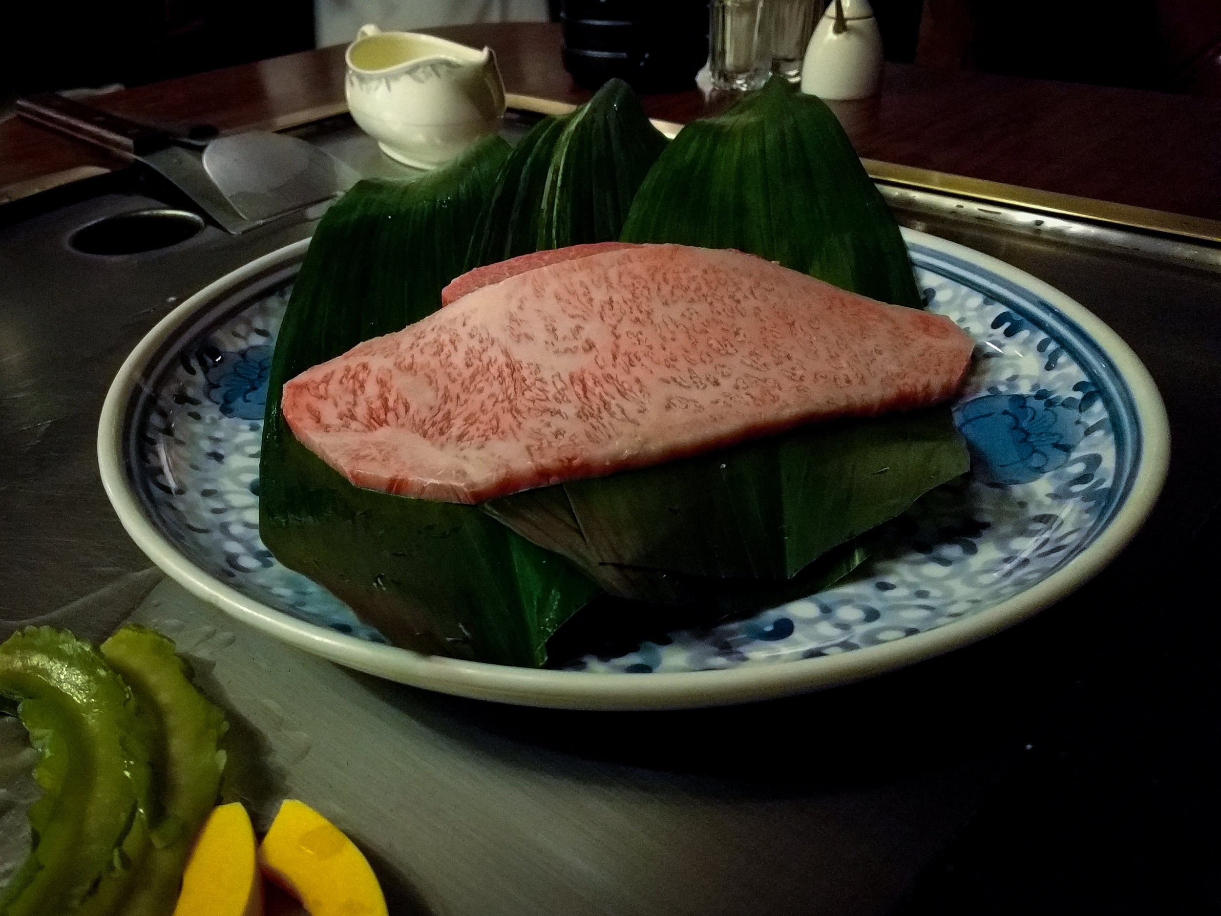 Wagyu beef at Steak Ron in Umeda