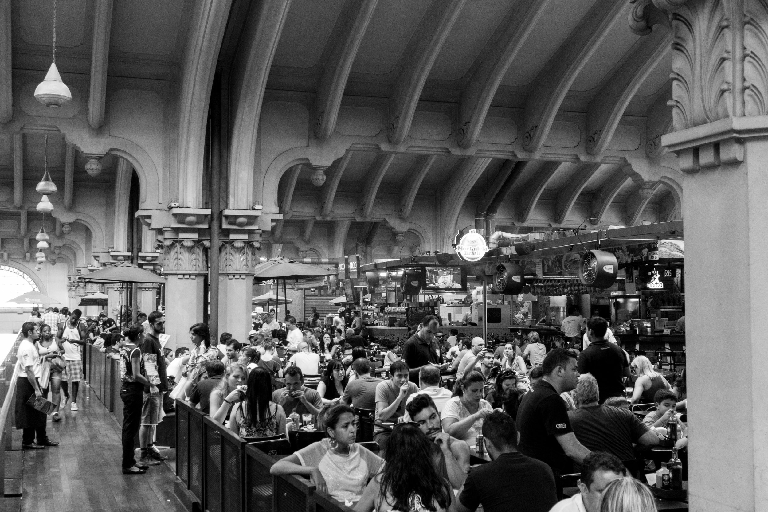 Second floor eateries at the Municipal Market
