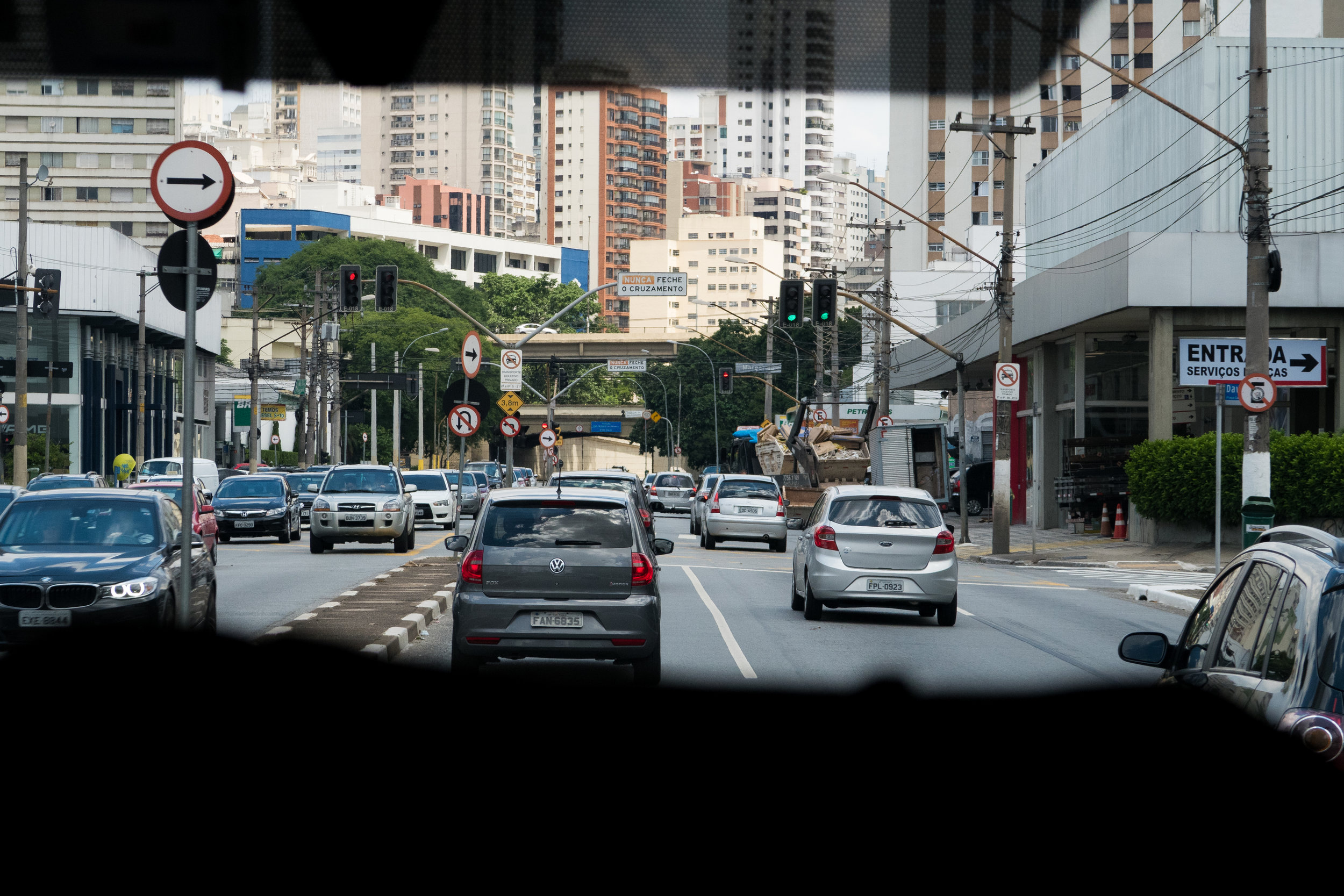 Street level in Sao Paulo