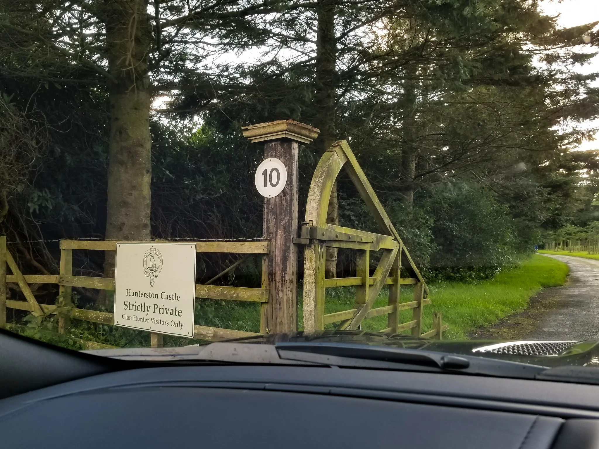 The entrance to Hunterston Castle, my family namesake and ancestral home.