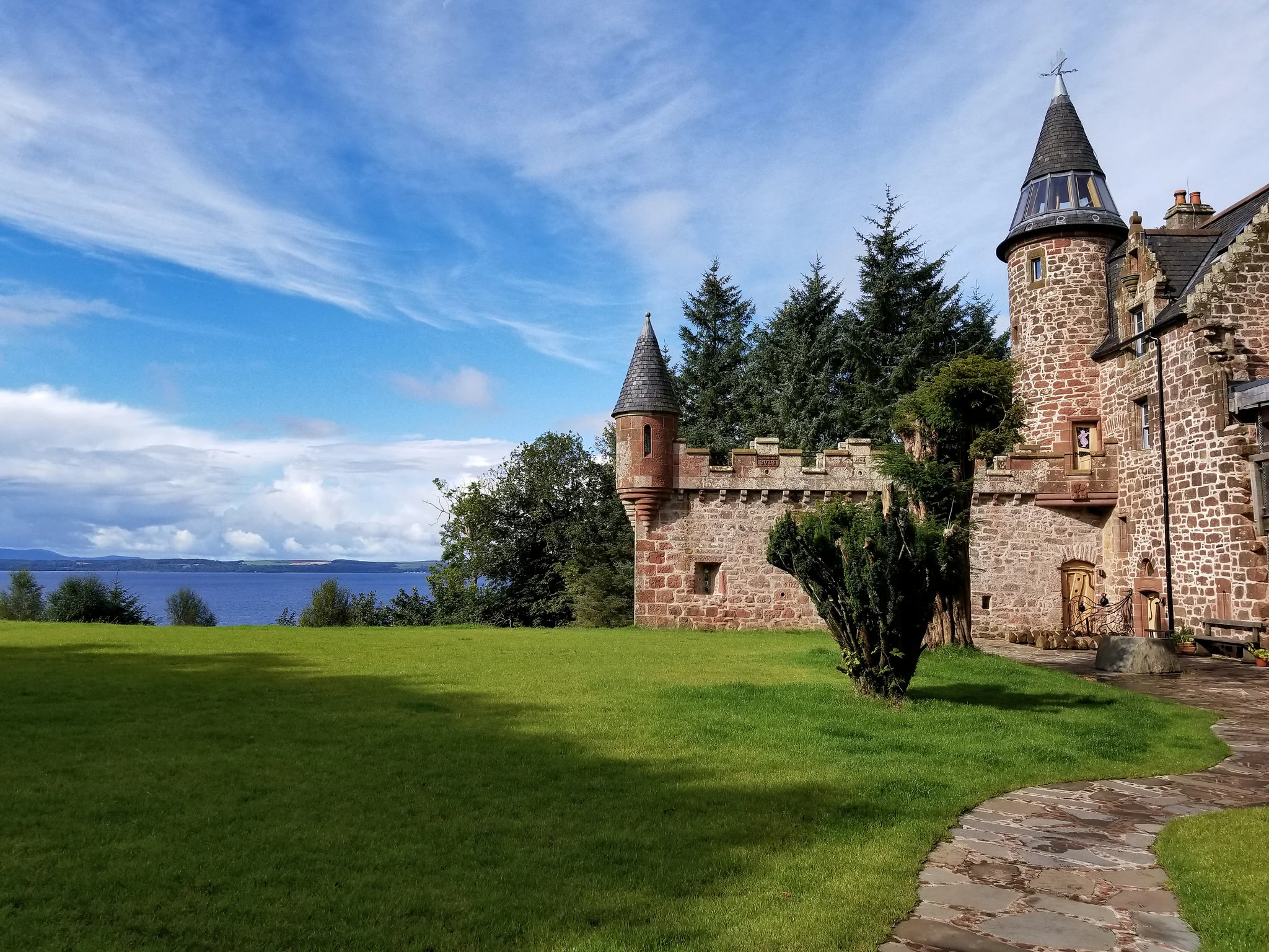Our very own fairy tale castle, just outside of Largs. And yes, those turrets were fully functional.