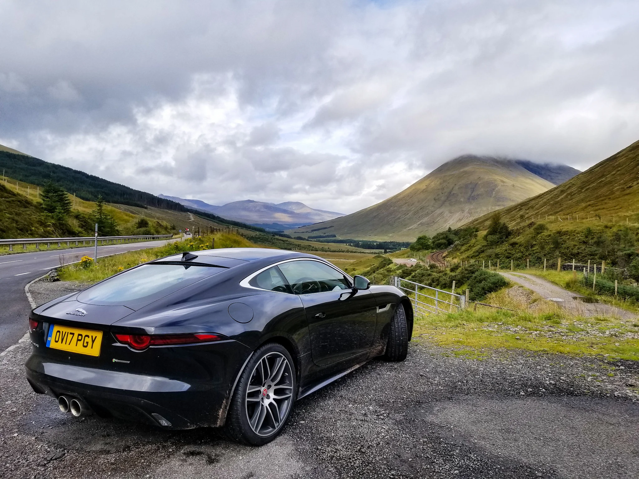 In its element... Jaguar F-Type in the Scottish Highlands