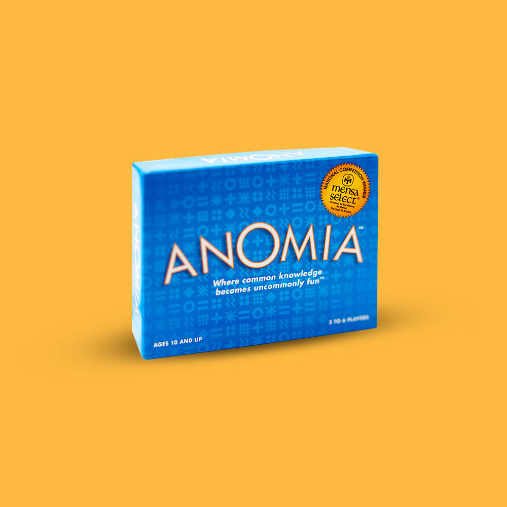 Anomia card game box